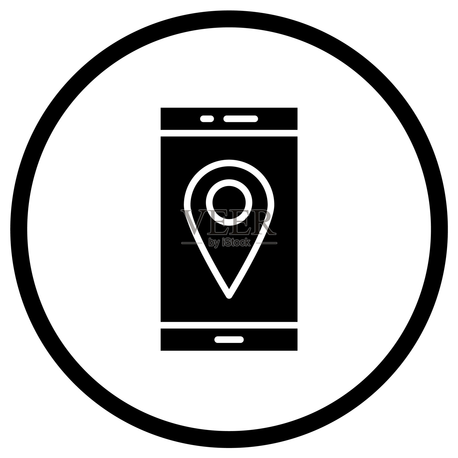 移动位置矢量图标设计插图插画图片素材