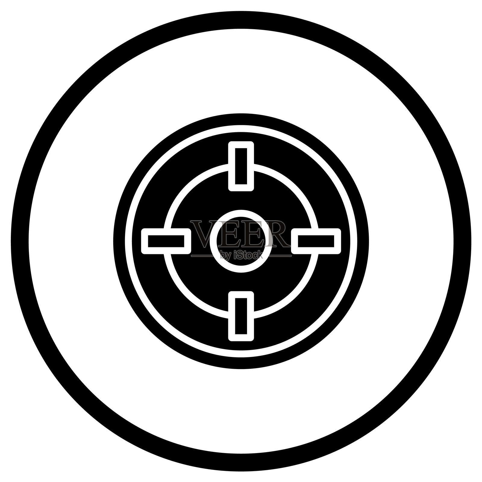 目标矢量图标设计插图插画图片素材