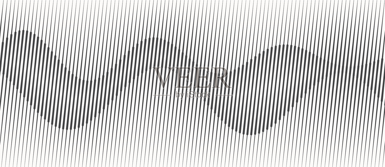 抽象艺术几何背景，带有垂直线条。波浪和过渡的视觉错觉。插画图片素材