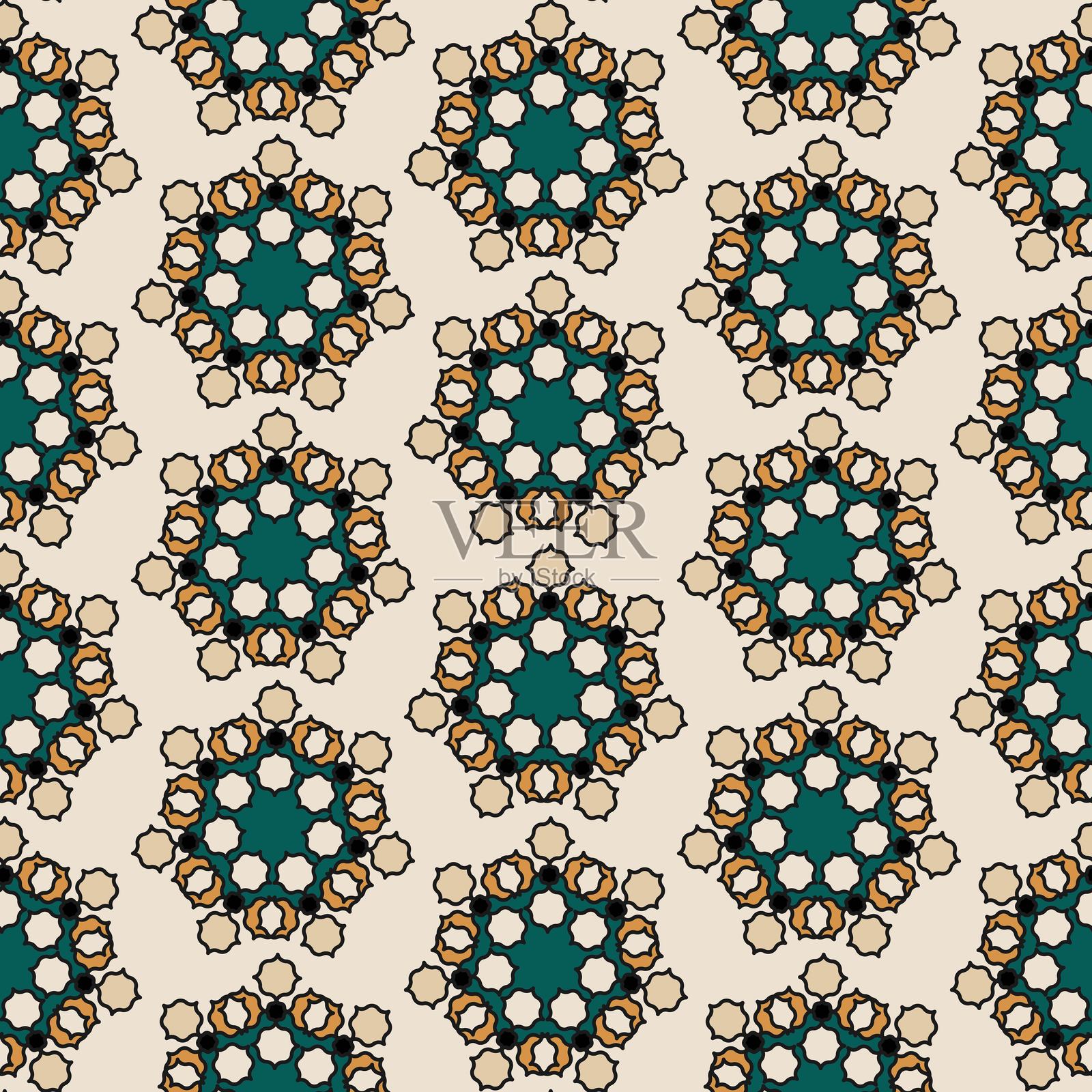 无缝抽象图案插画图片素材