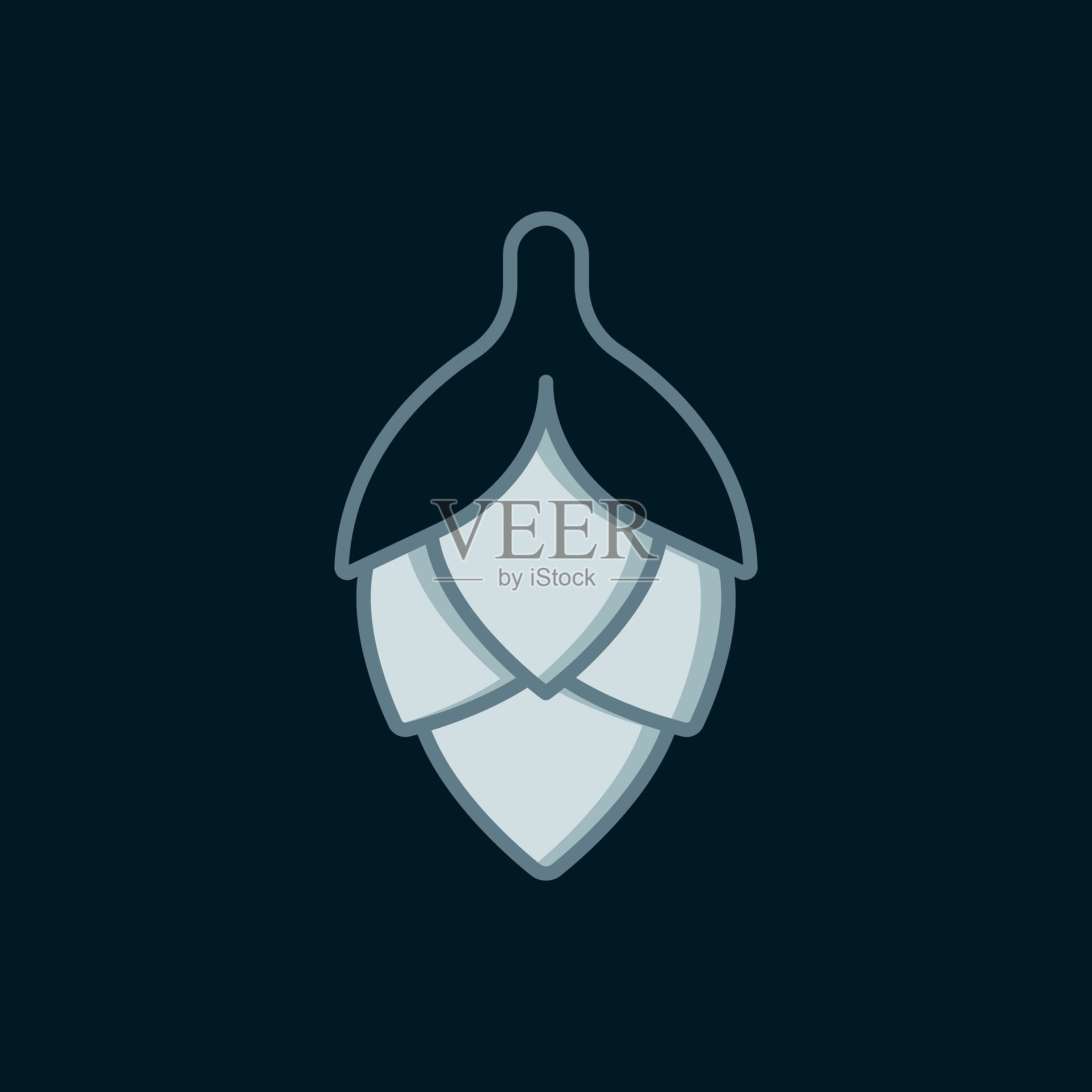 线跳图标，黑色背景下独立显示。扁平填充轮廓风格，带阴影。矢量图。插画图片素材