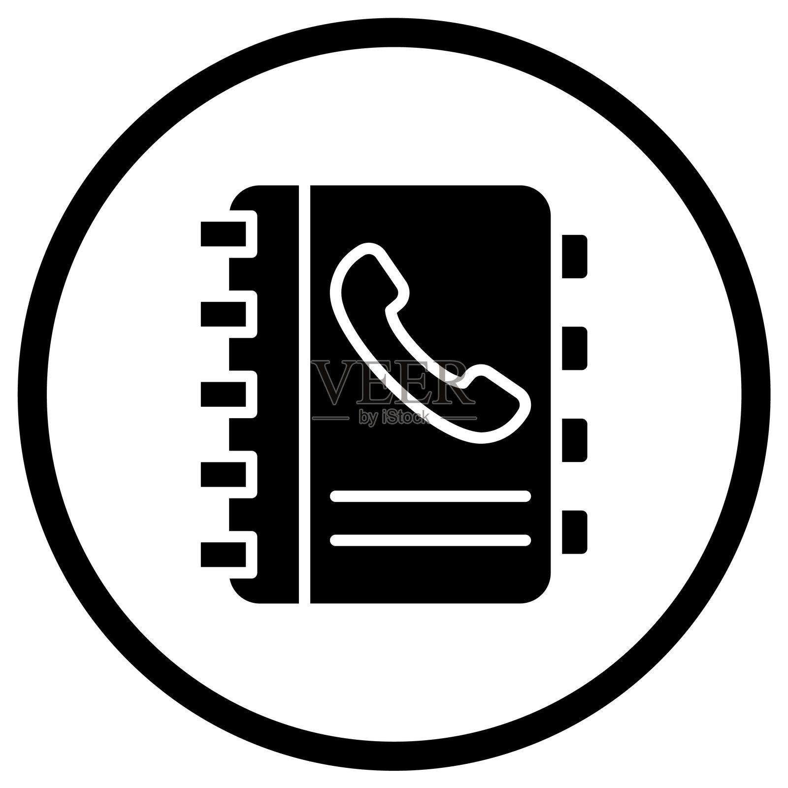 通讯录图标矢量设计插图插画图片素材