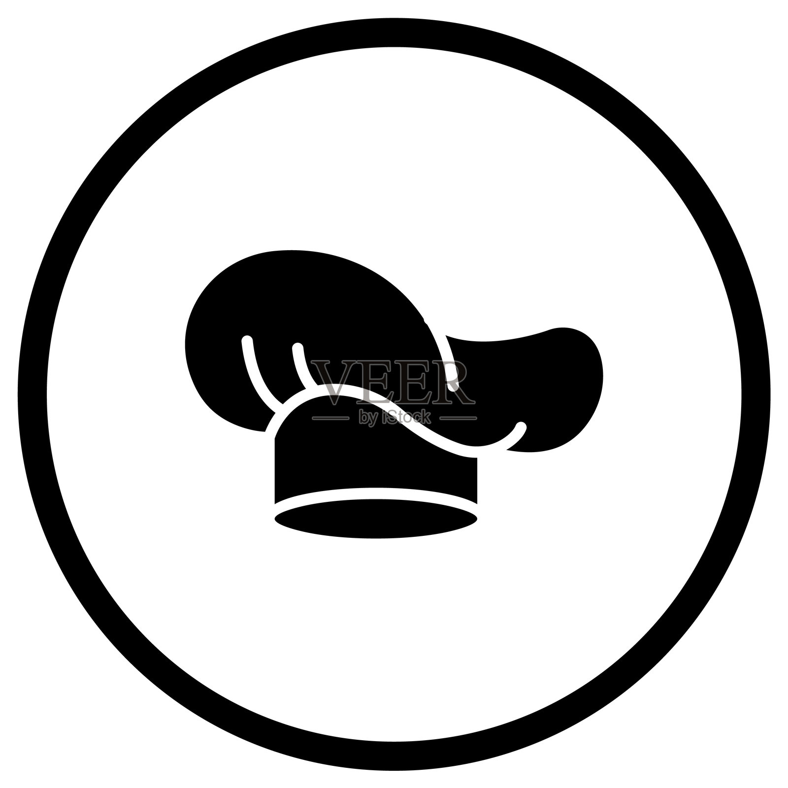 厨师帽矢量图标设计插图插画图片素材