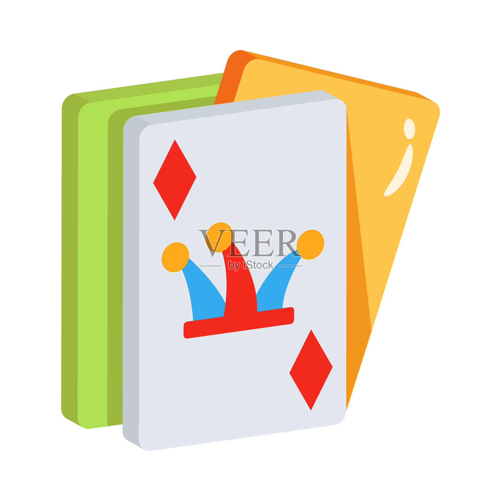 恶作剧卡片插画图片素材