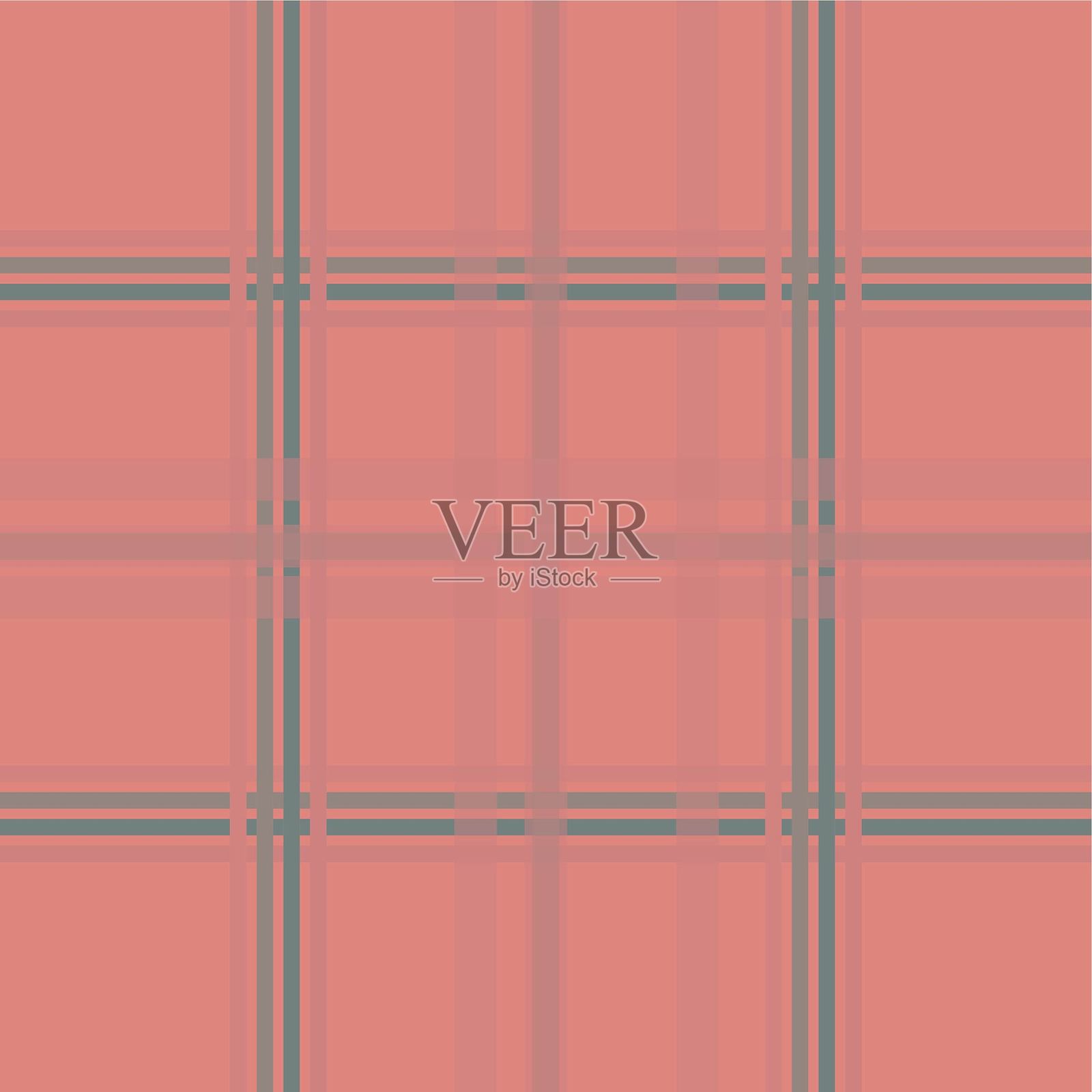 格子图案。无缝简单的深色格纹纹理矢量插图，适用于法兰绒衬衫、毛毯、被套及其他纺织品印刷。插画图片素材