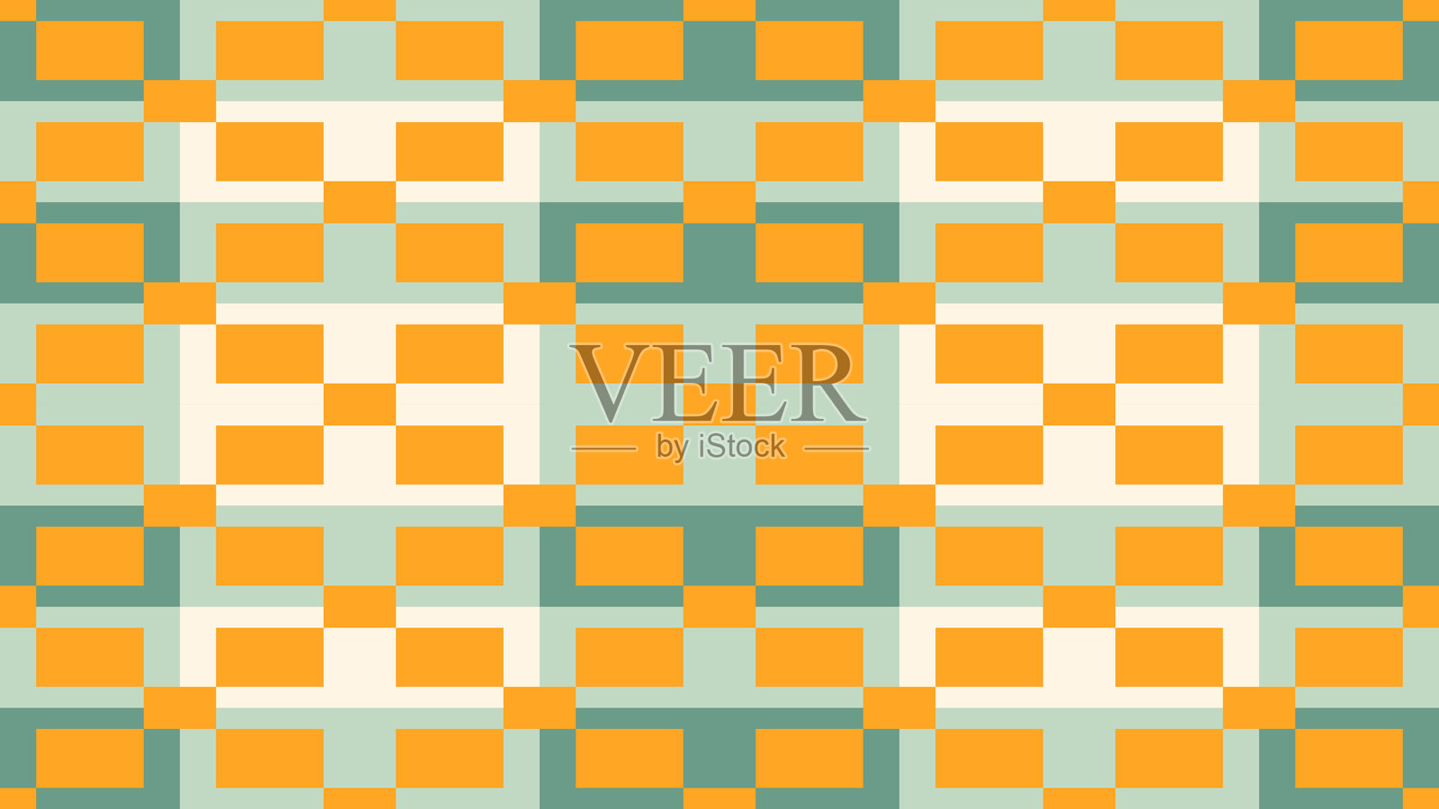 多彩方块的无缝图案背景。插画图片素材