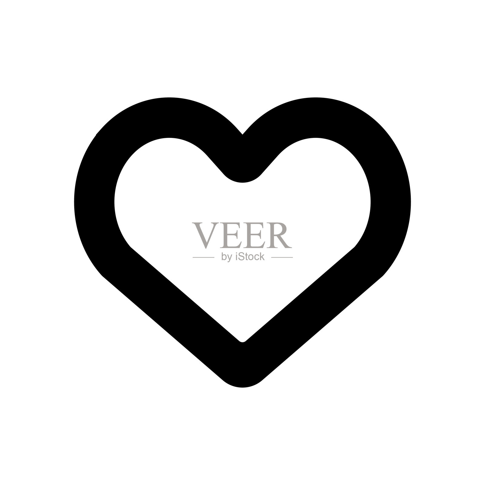 心形标志的图标插图插画图片素材