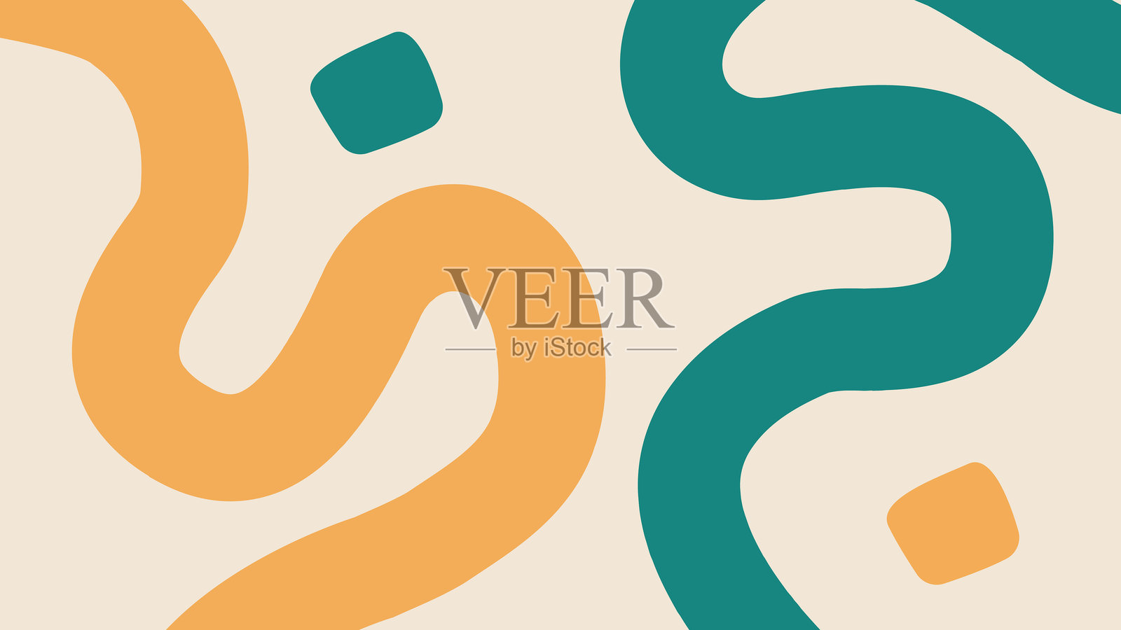 大胆的抽象几何背景插画图片素材