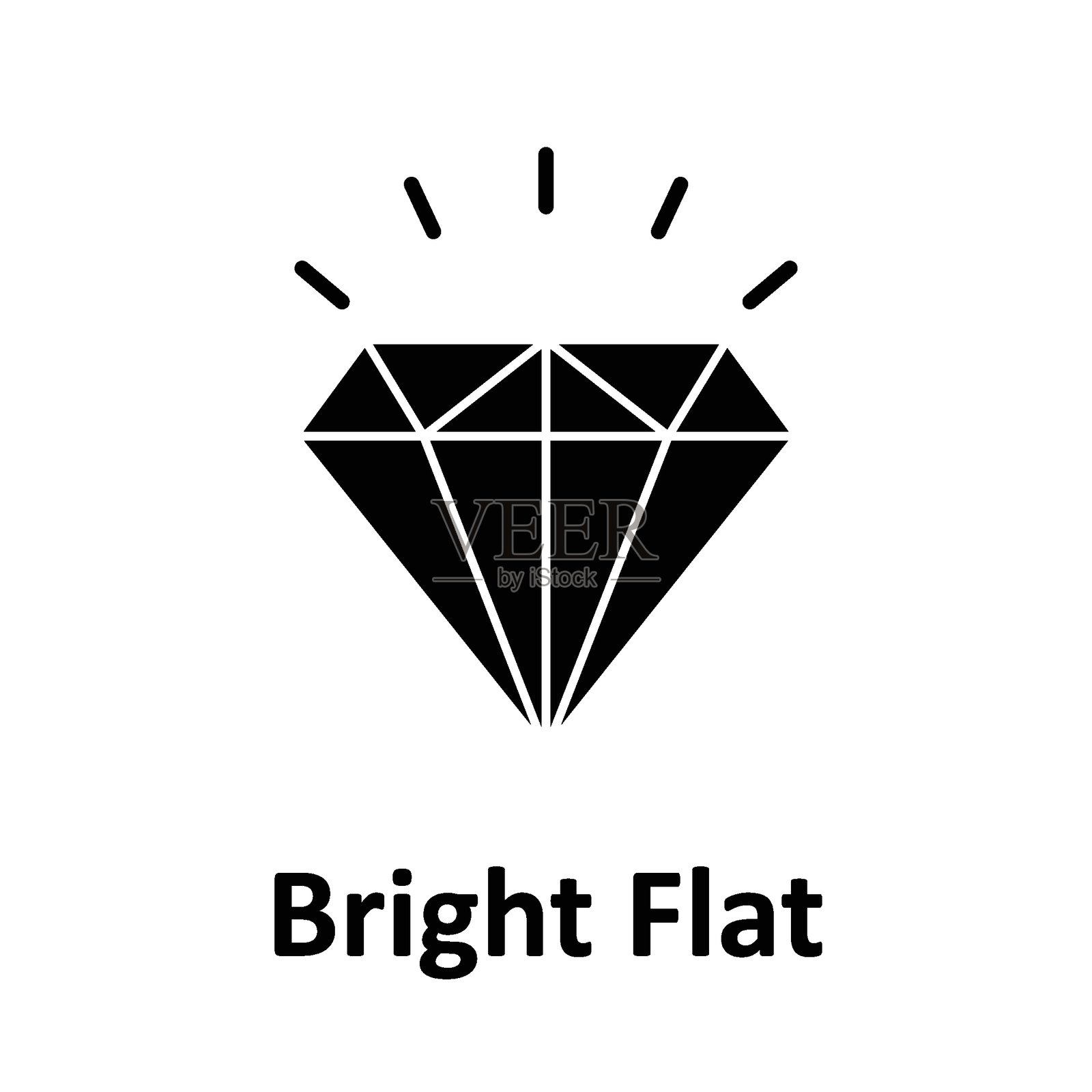 明亮的平面矢量图标，易于修改或编辑插画图片素材