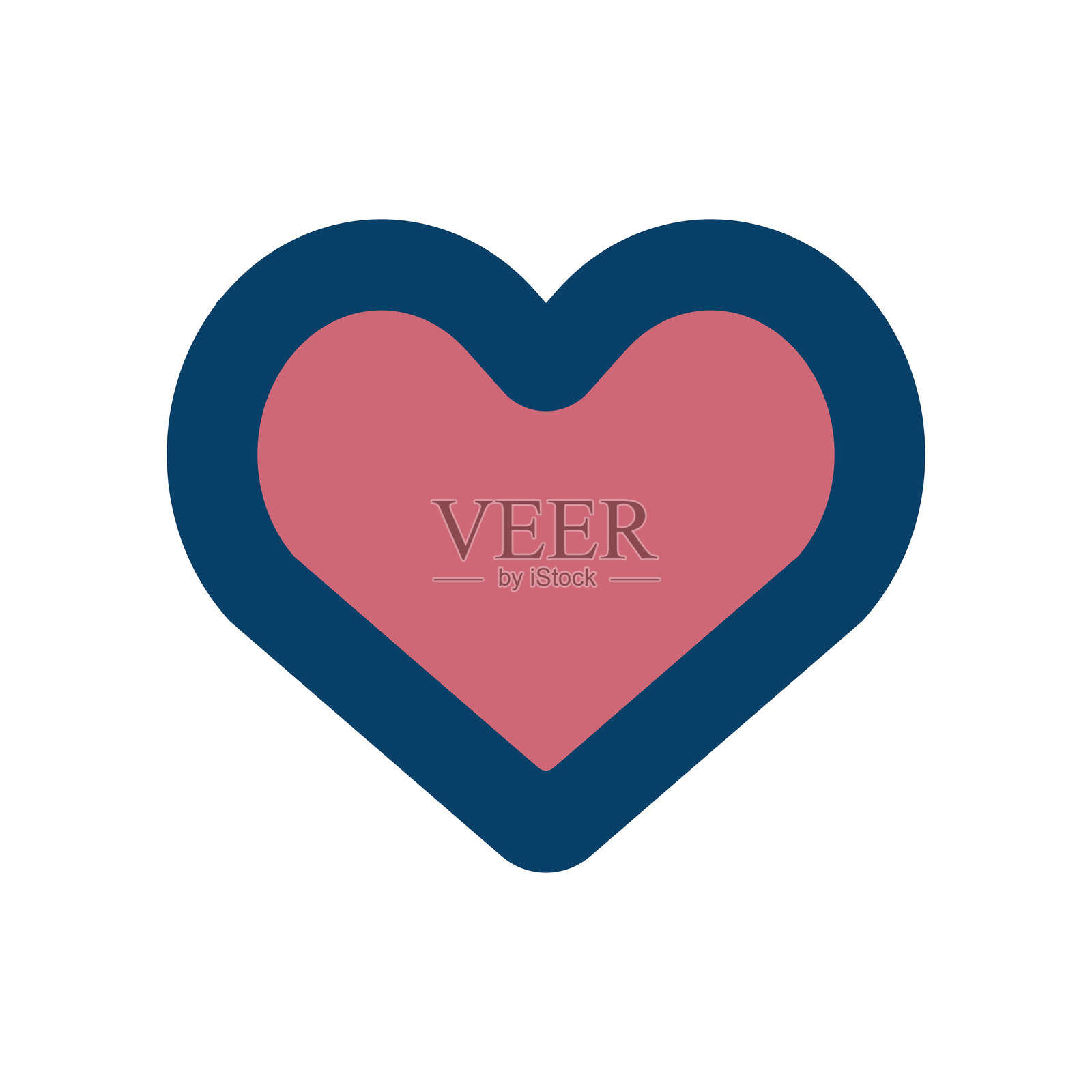 心形标志的图标插图插画图片素材