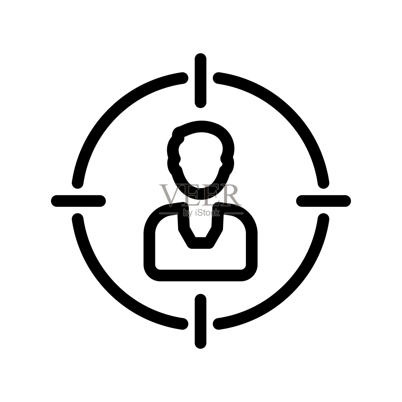 目标受众图标插画图片素材