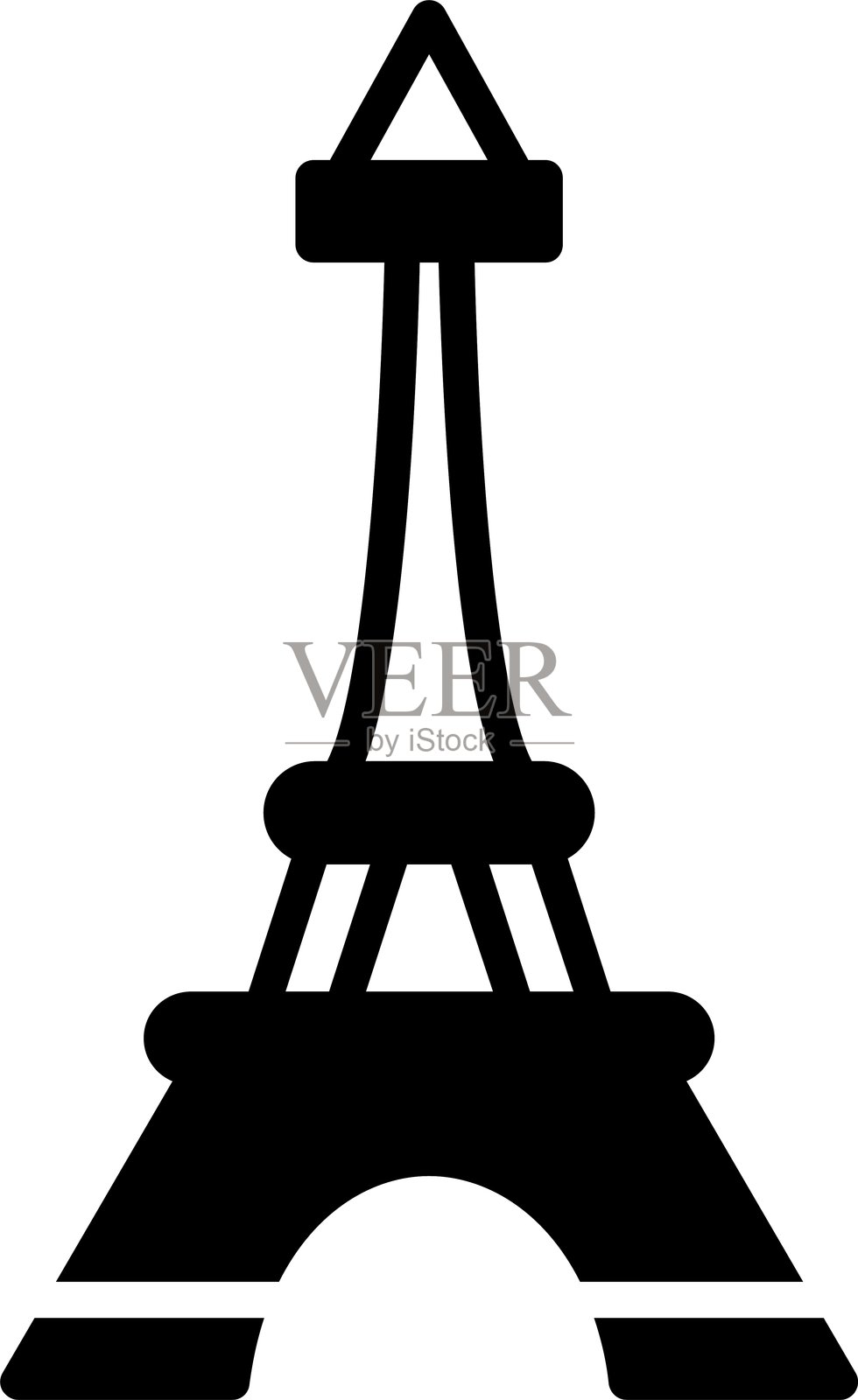 埃菲尔铁塔图标插画图片素材