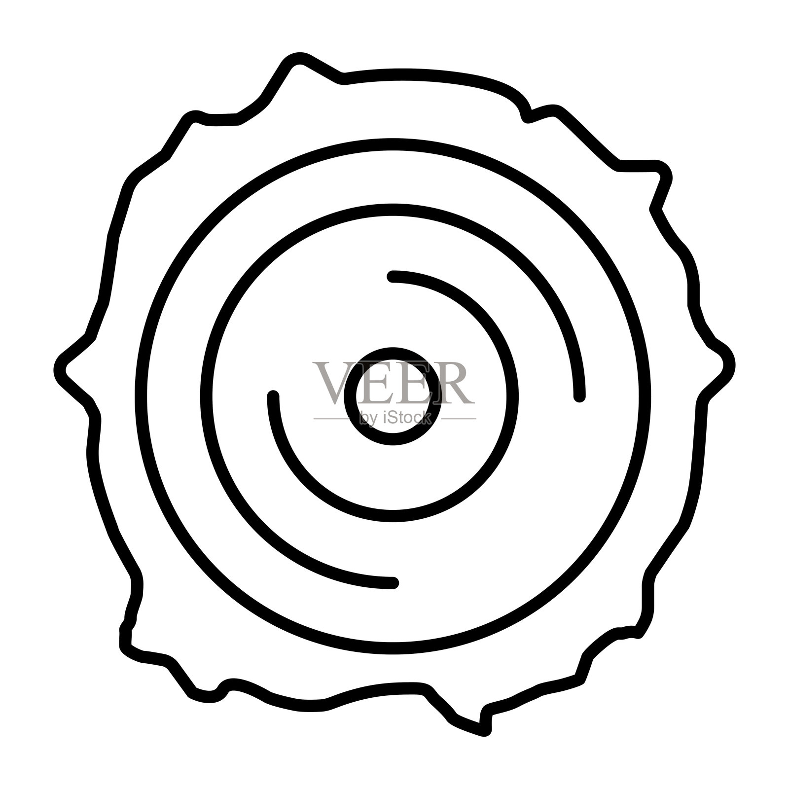 树桩图标插画图片素材