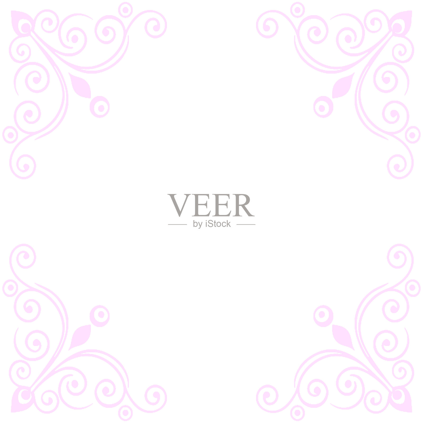 装饰性复古花纹的矢量插图。复古风格。插画图片素材