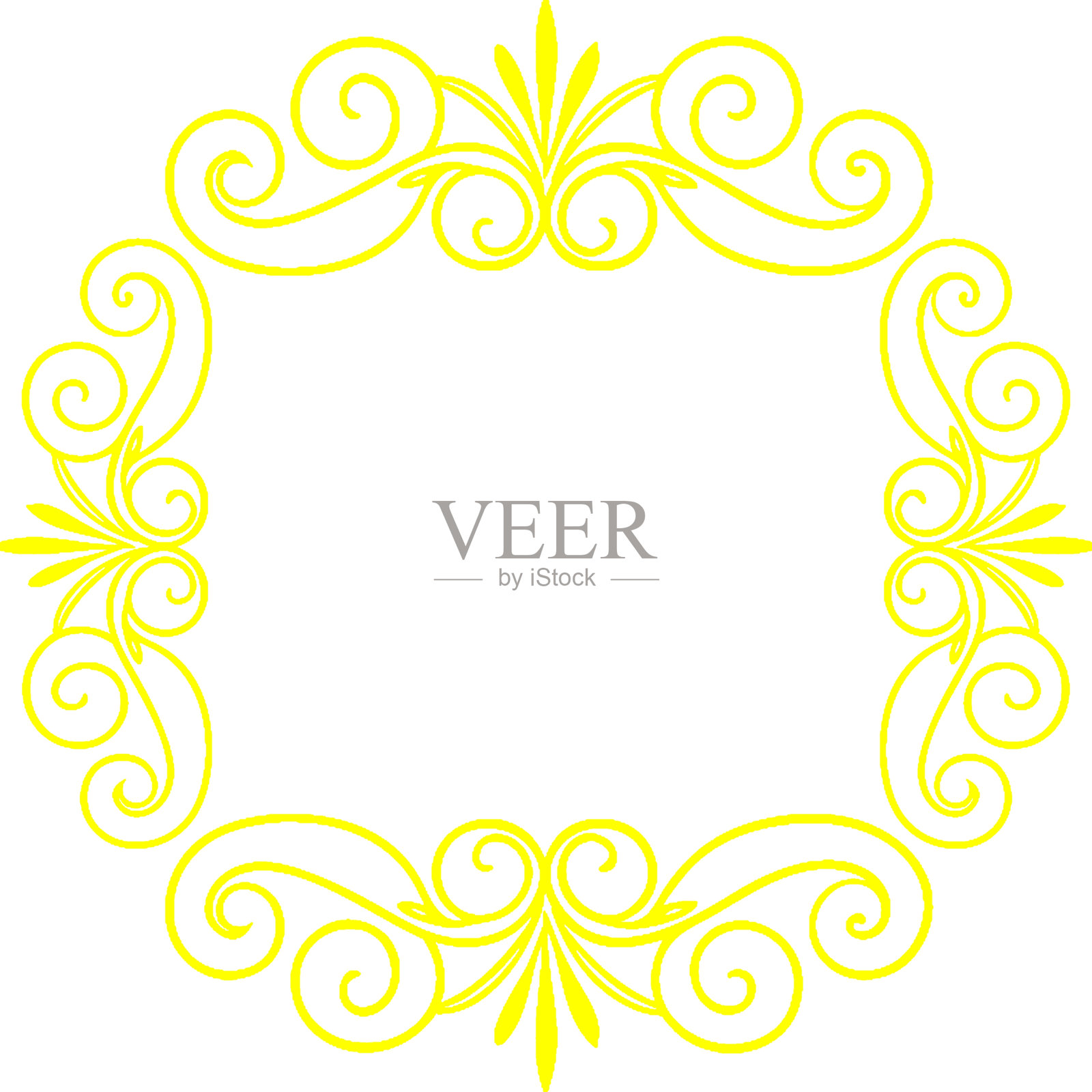 装饰性复古花纹的矢量插图。复古风格。插画图片素材