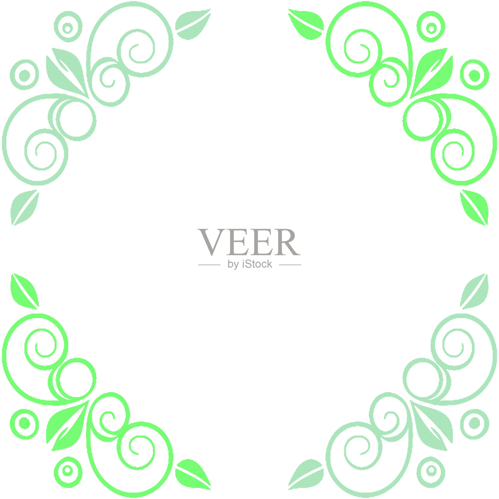 装饰性复古花纹的矢量插图。复古风格。插画图片素材