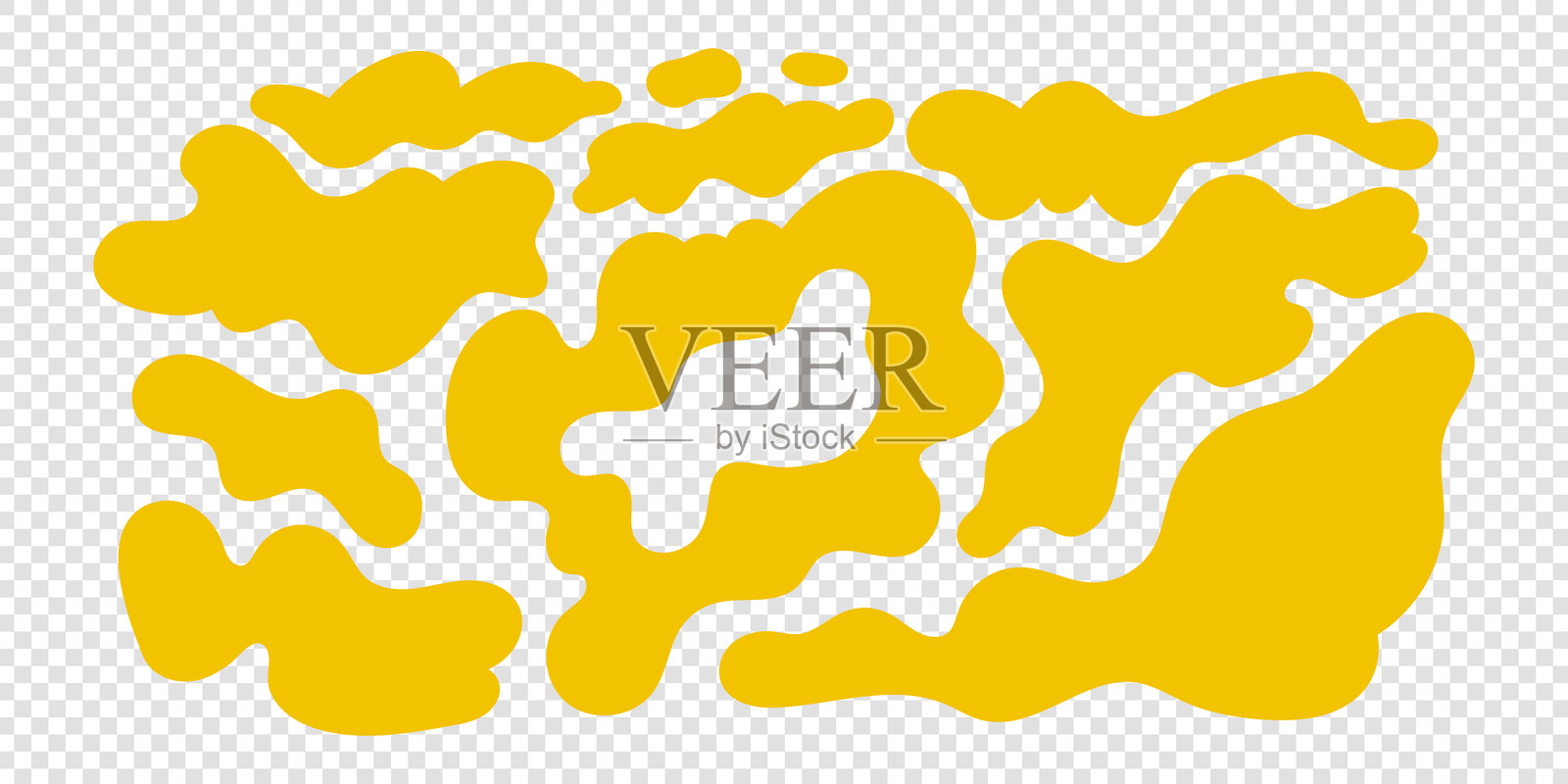 抽象涂鸦形状。插画图片素材