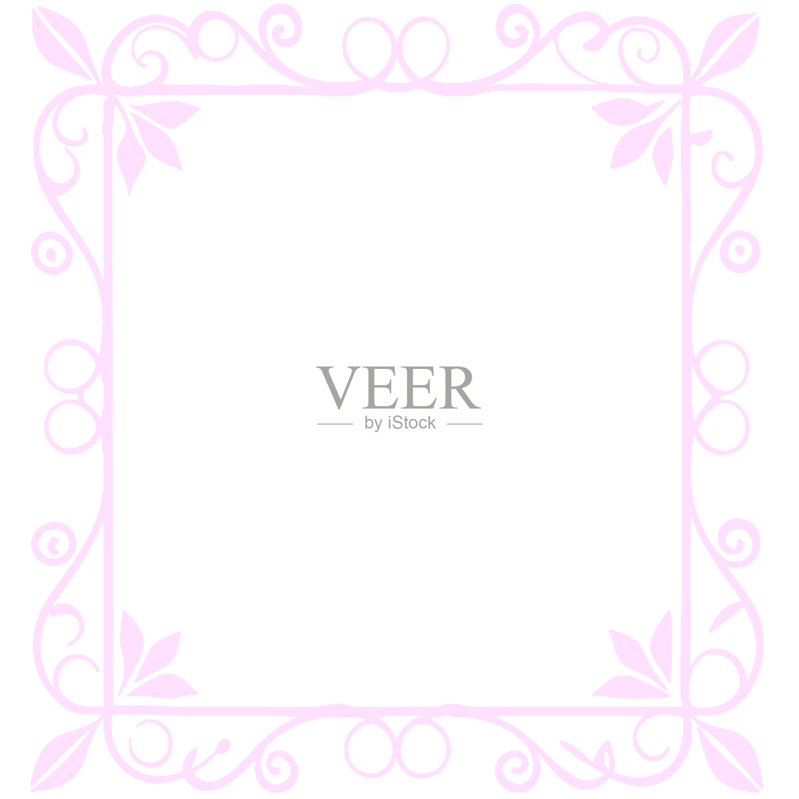 装饰性复古花纹的矢量插图。复古风格。插画图片素材