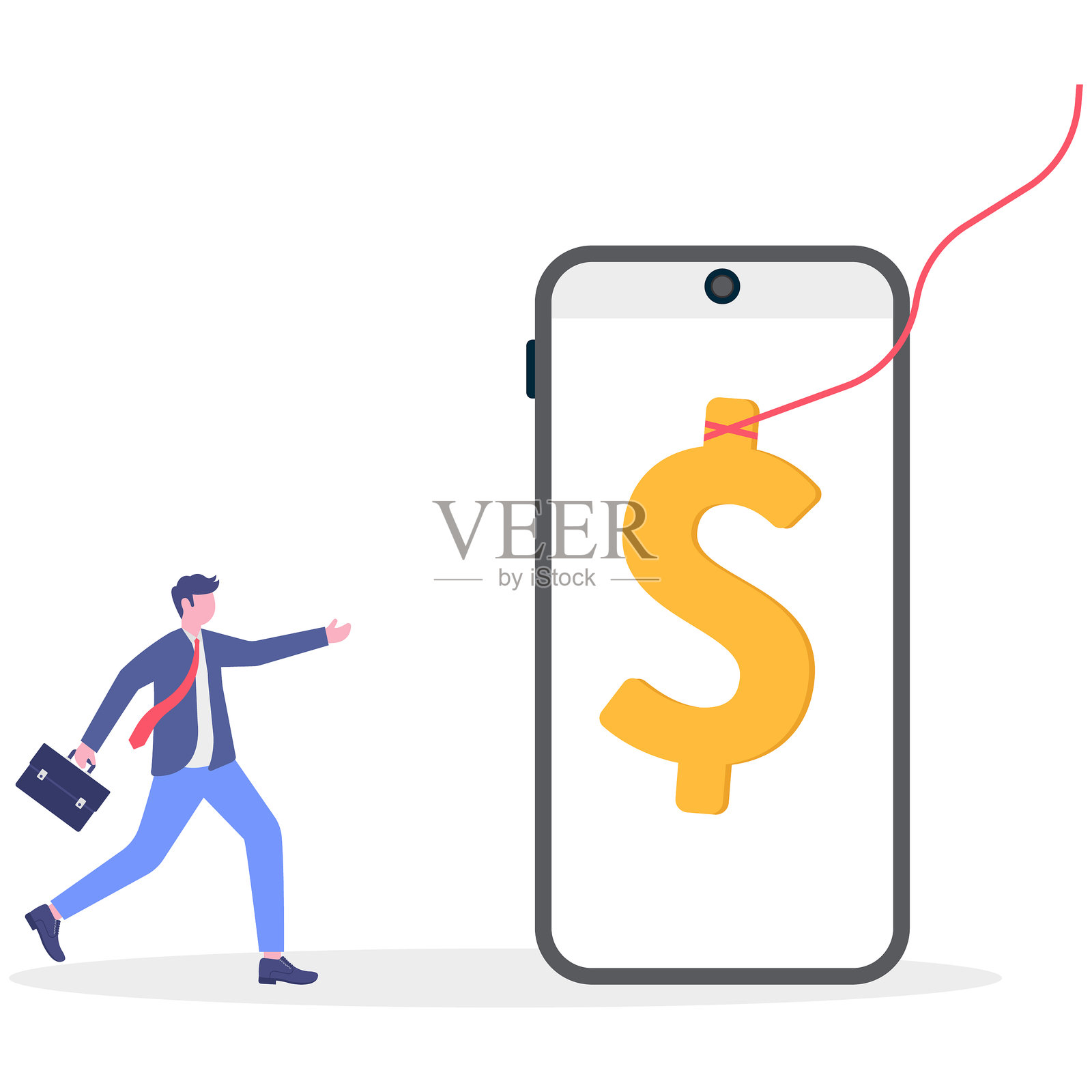 社交媒体插图，商业概念，网页设计插画图片素材