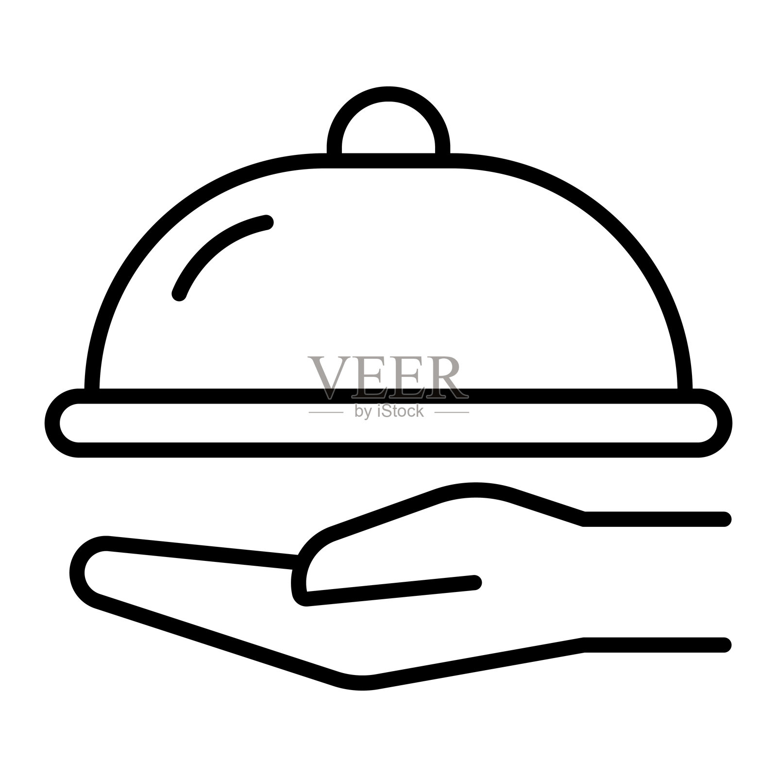 上菜图标插画图片素材