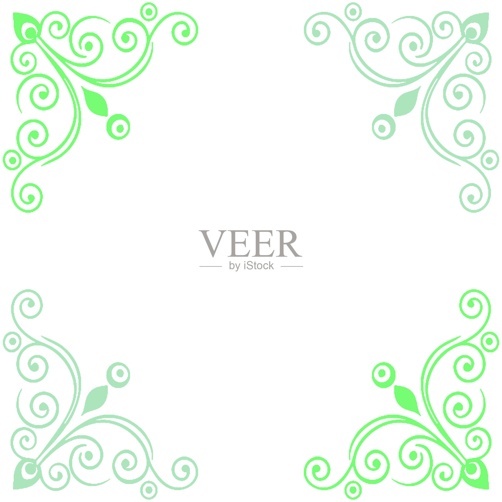 装饰性复古花纹的矢量插图。复古风格。插画图片素材