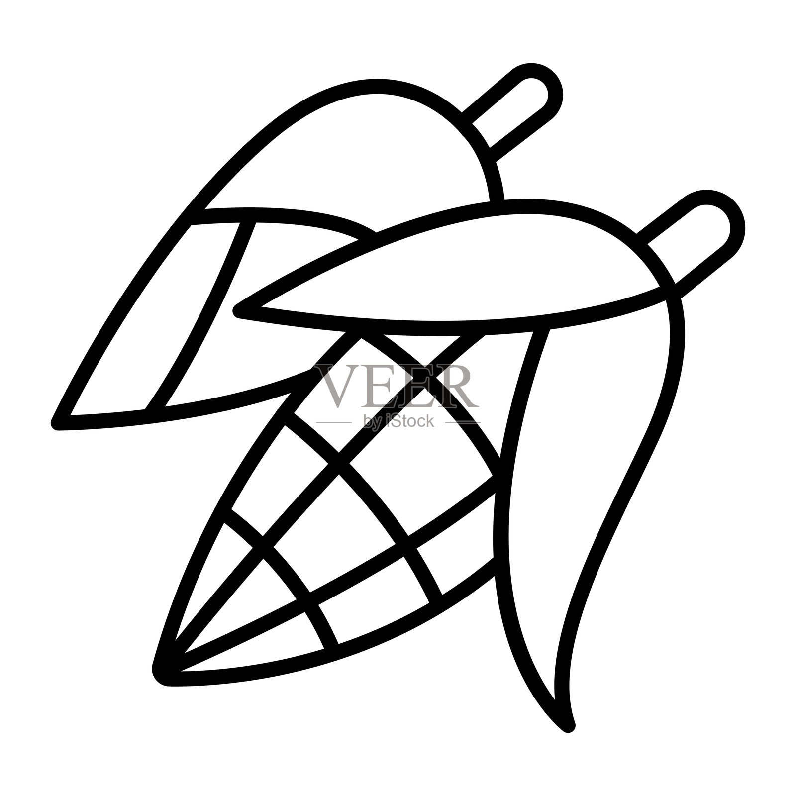 玉米图标插画图片素材