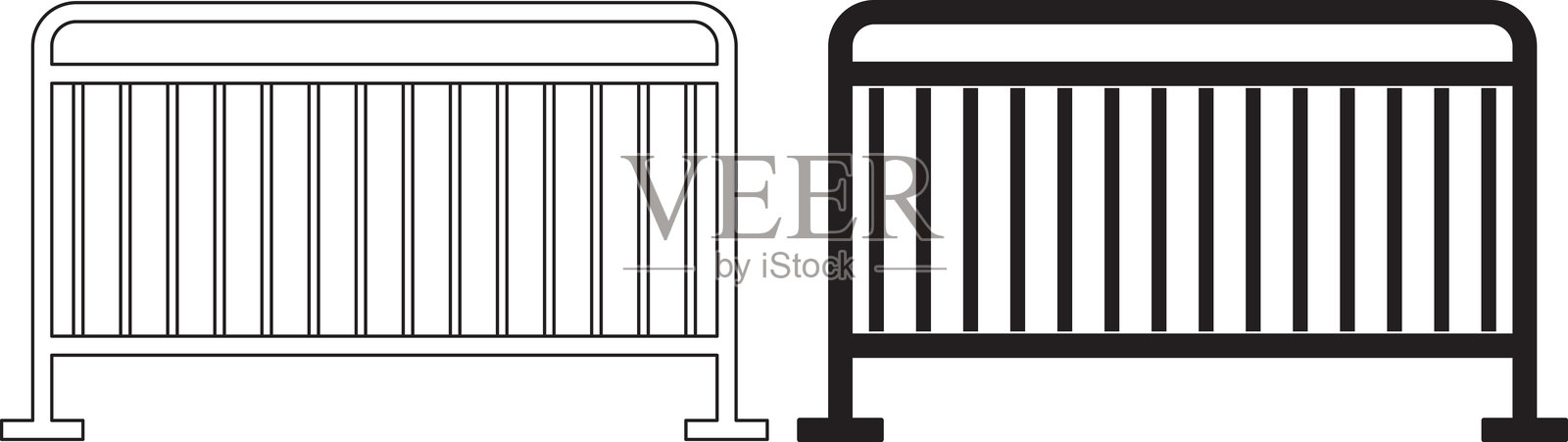人群控制障碍物图标插画图片素材