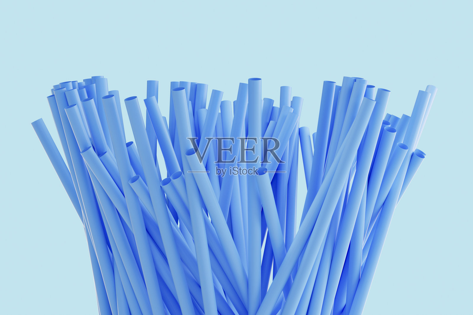 蓝色饮用吸管背景照片摄影图片