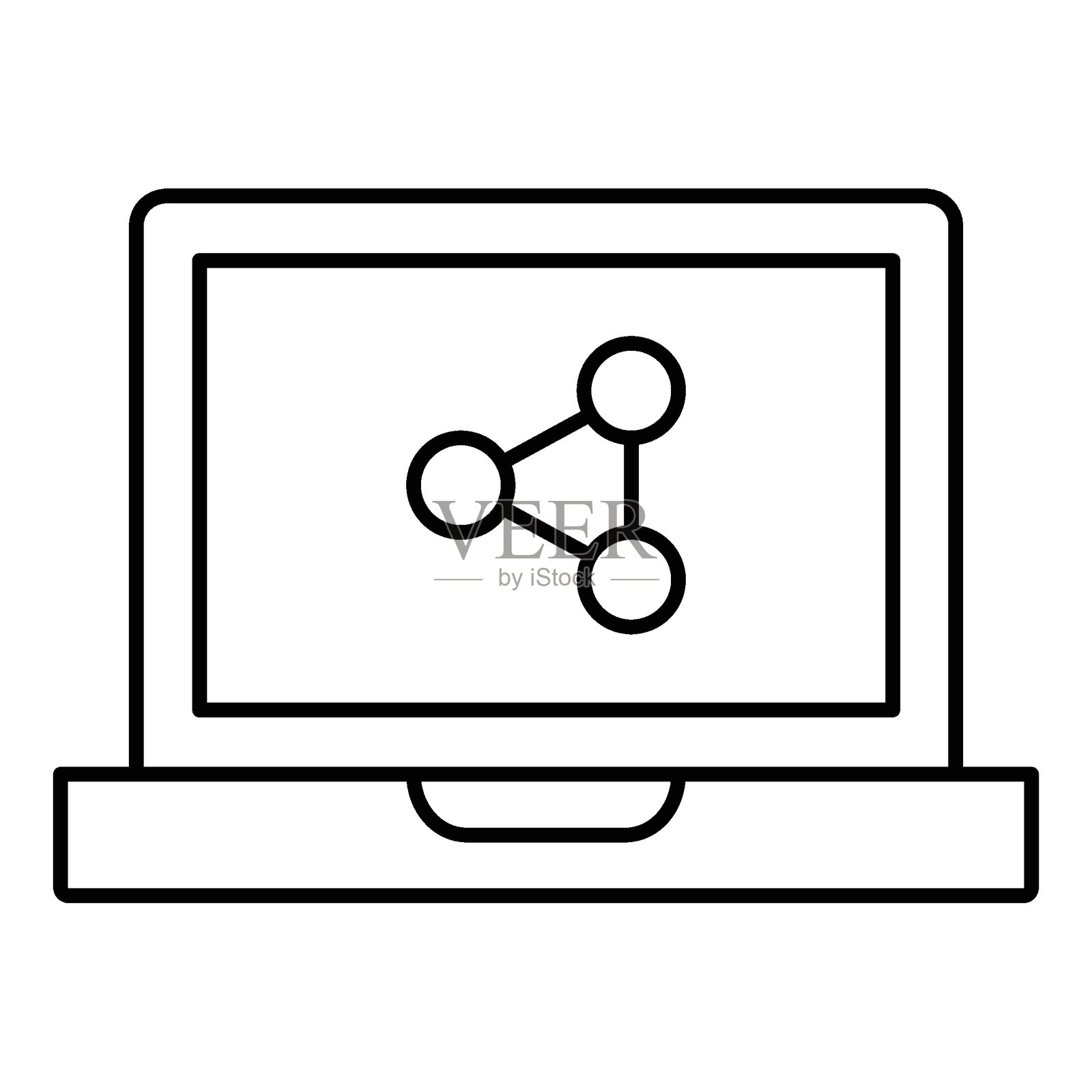 可爱俏皮的电子线条Lottie动画插画图片素材