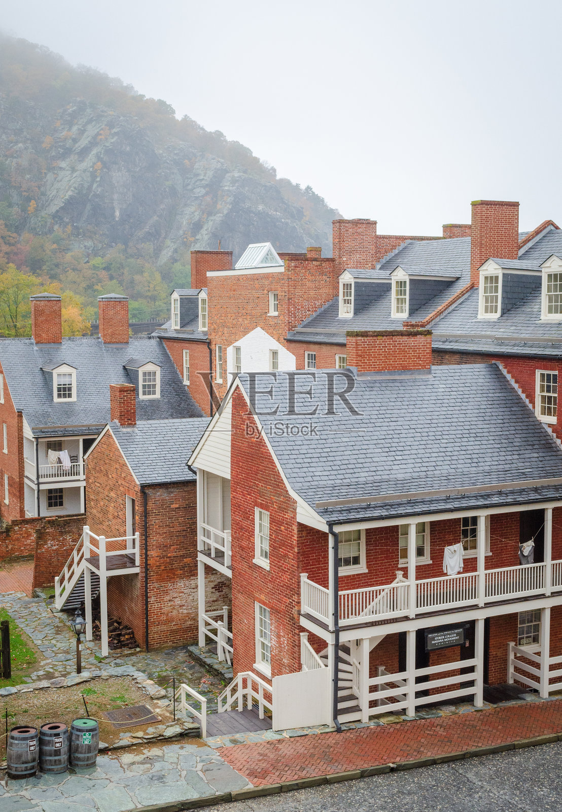 哈珀斯费里国家历史公园的俯瞰景观照片摄影图片