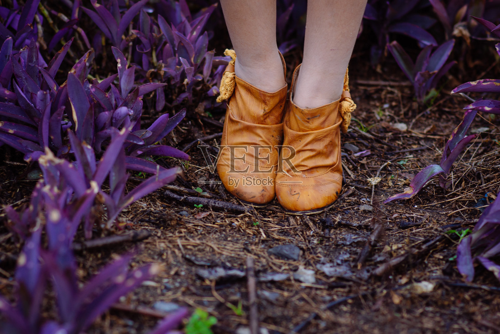 穿着白色衣服的可爱女性照片摄影图片