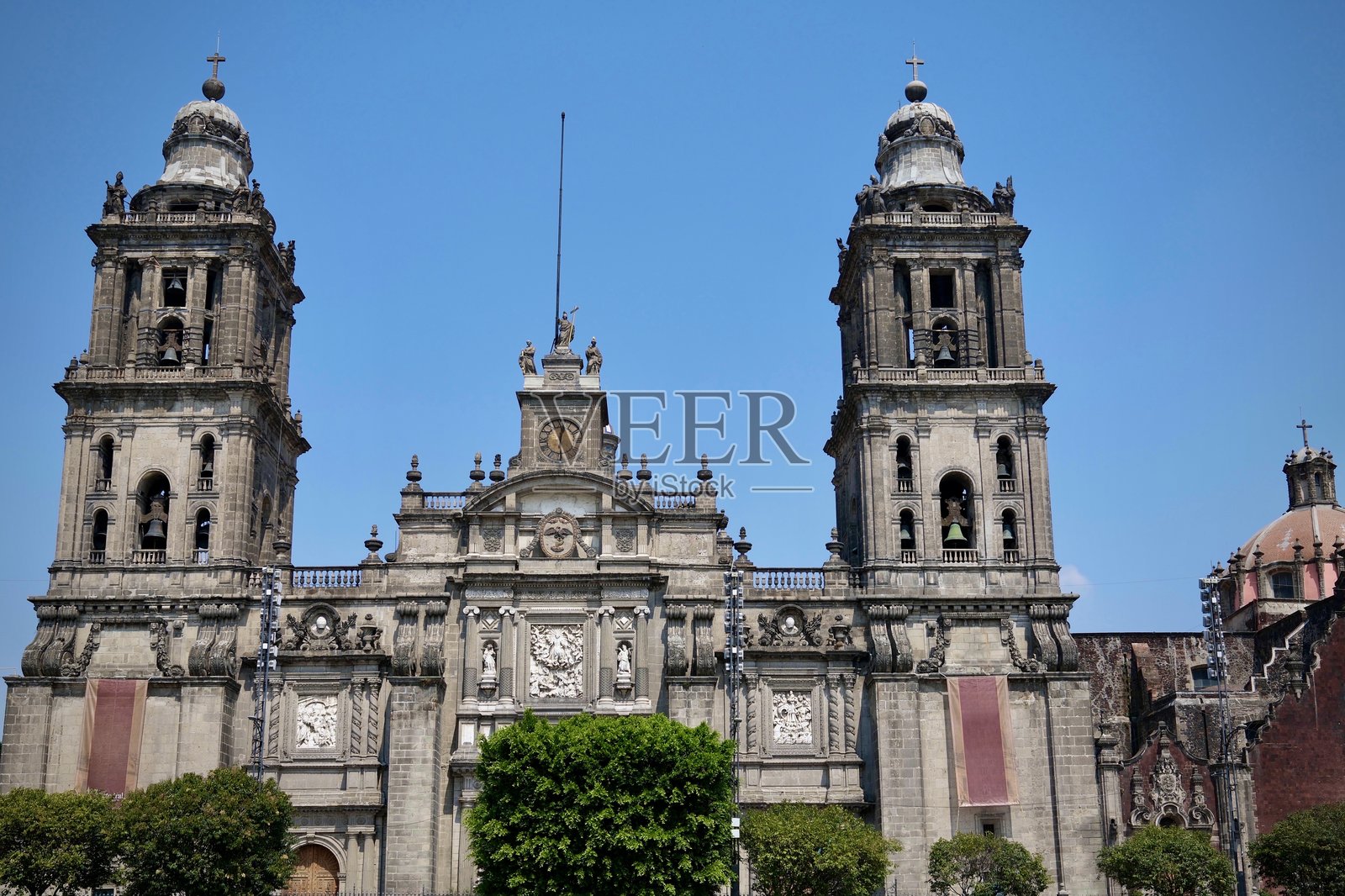 令人惊叹的墨西哥城大教堂（墨西哥城，墨西哥）照片摄影图片