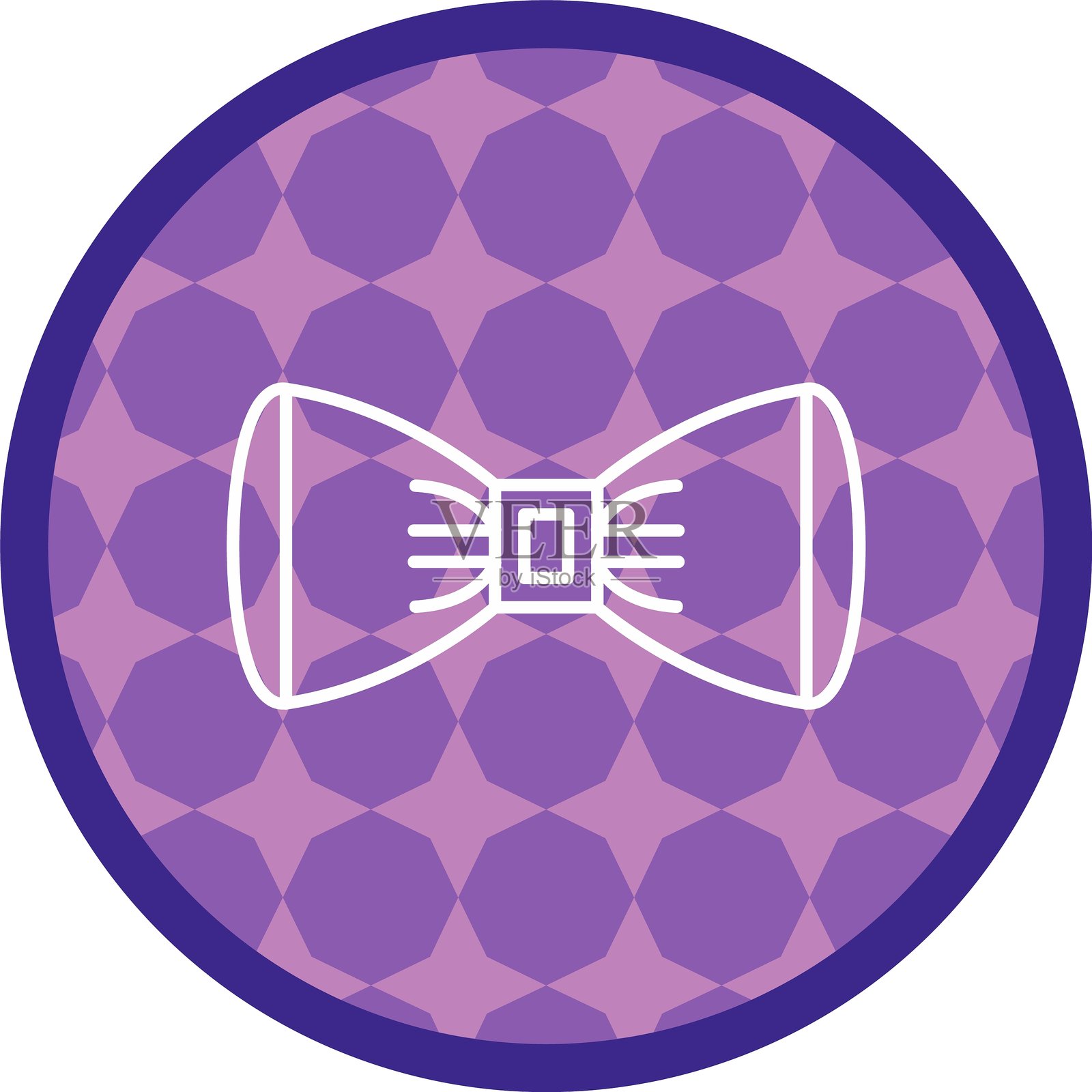 蝴蝶结图标插画图片素材