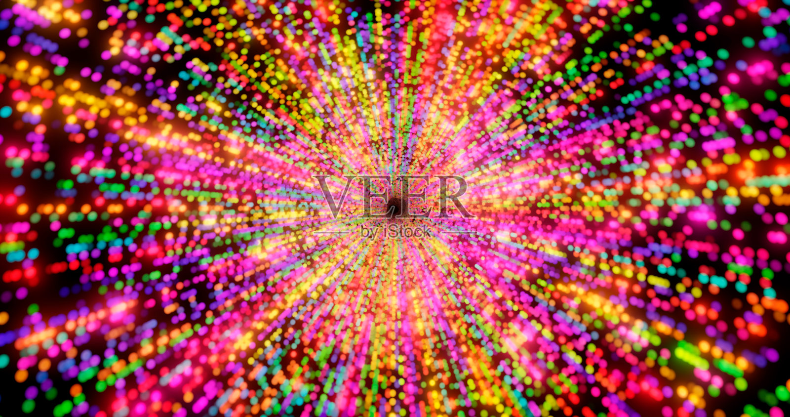 3D渲染。波浪图案。发光的抽象数字粒子背景。科技概念。抽象背景。未来插图。照片摄影图片