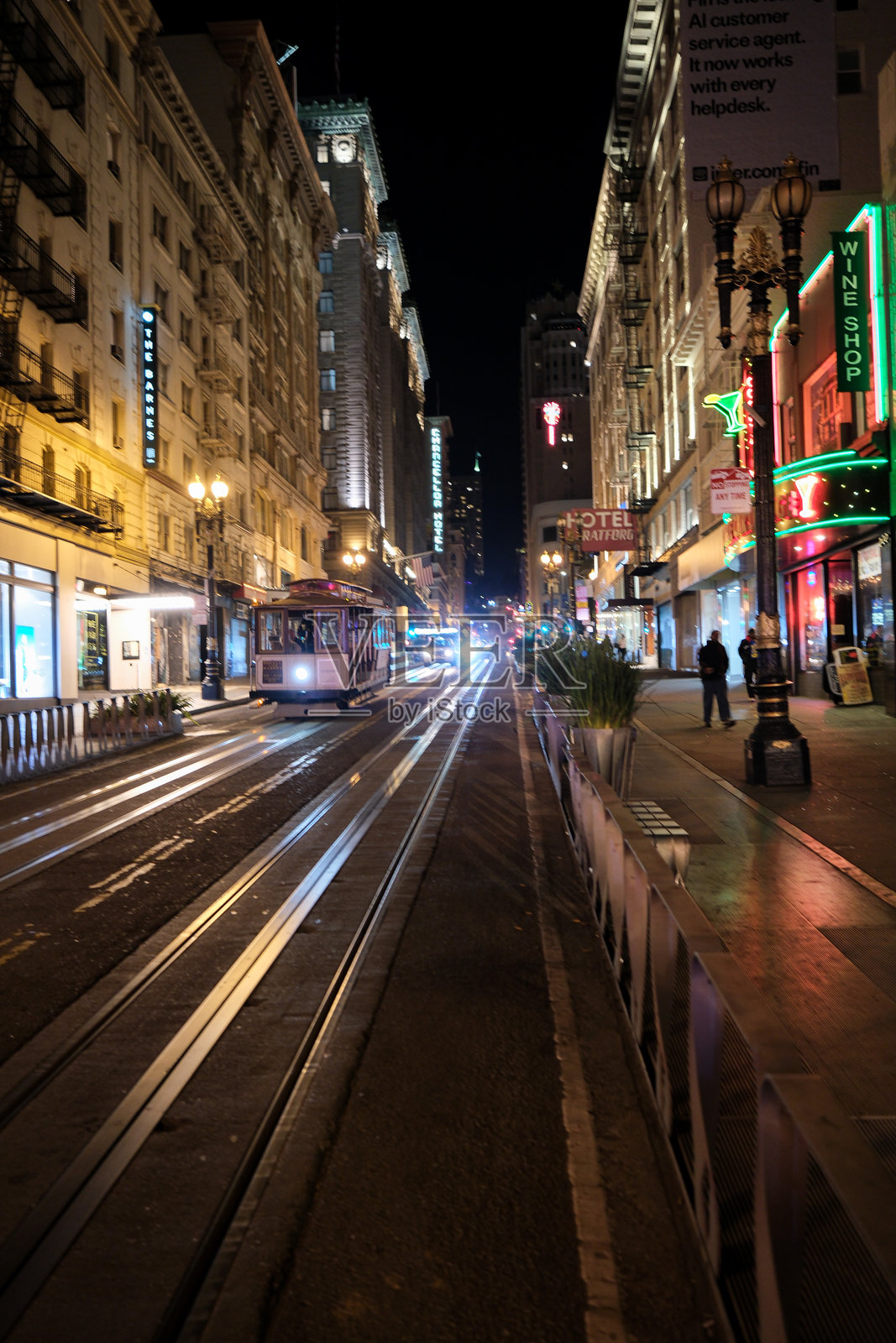 鲍威尔街电车照片摄影图片