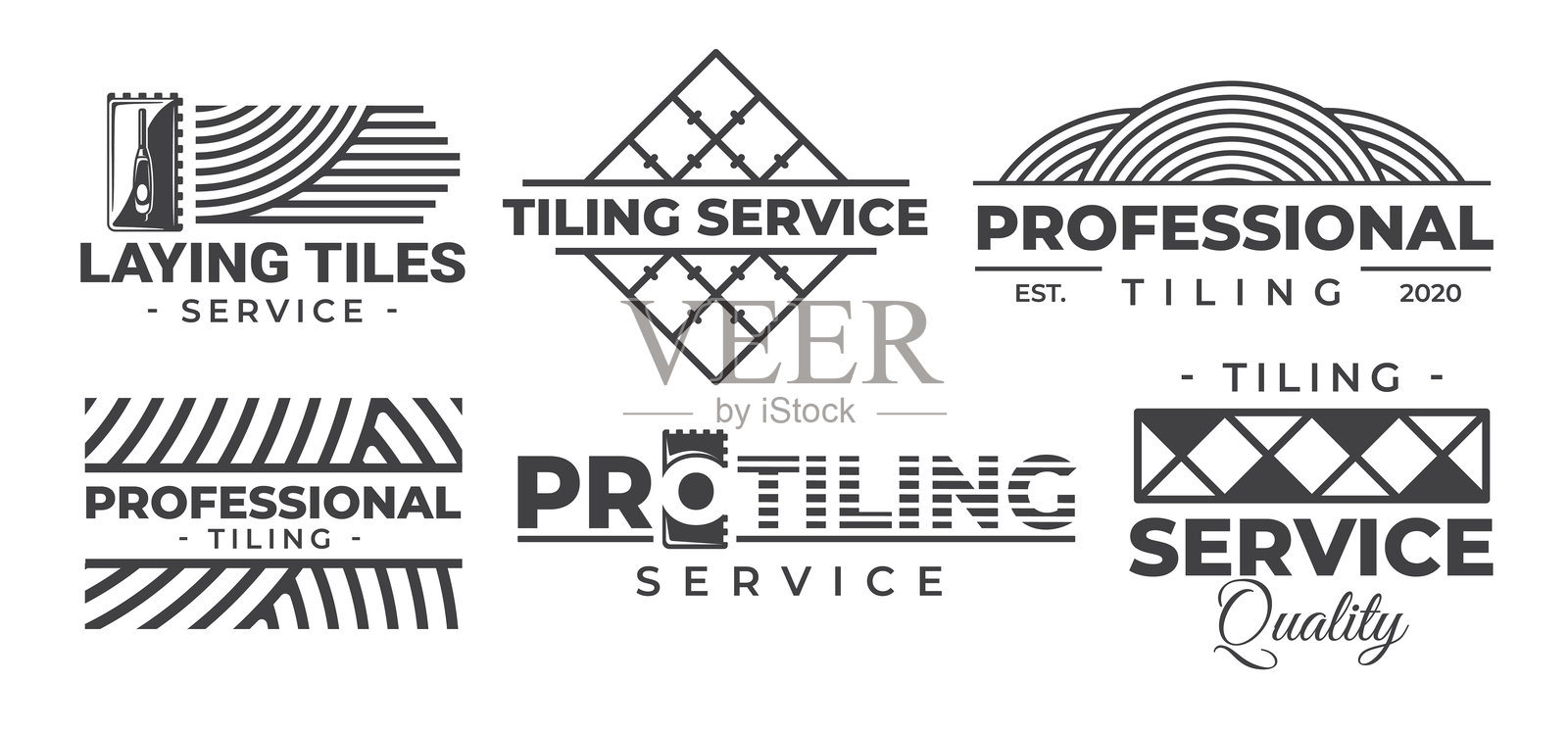 白色背景上孤立的图标拼贴集插画图片素材