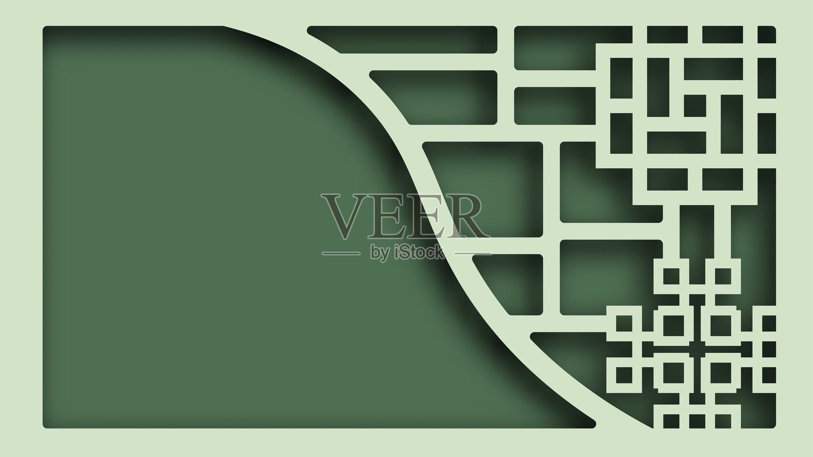 抽象几何剪纸和分层背景插画图片素材