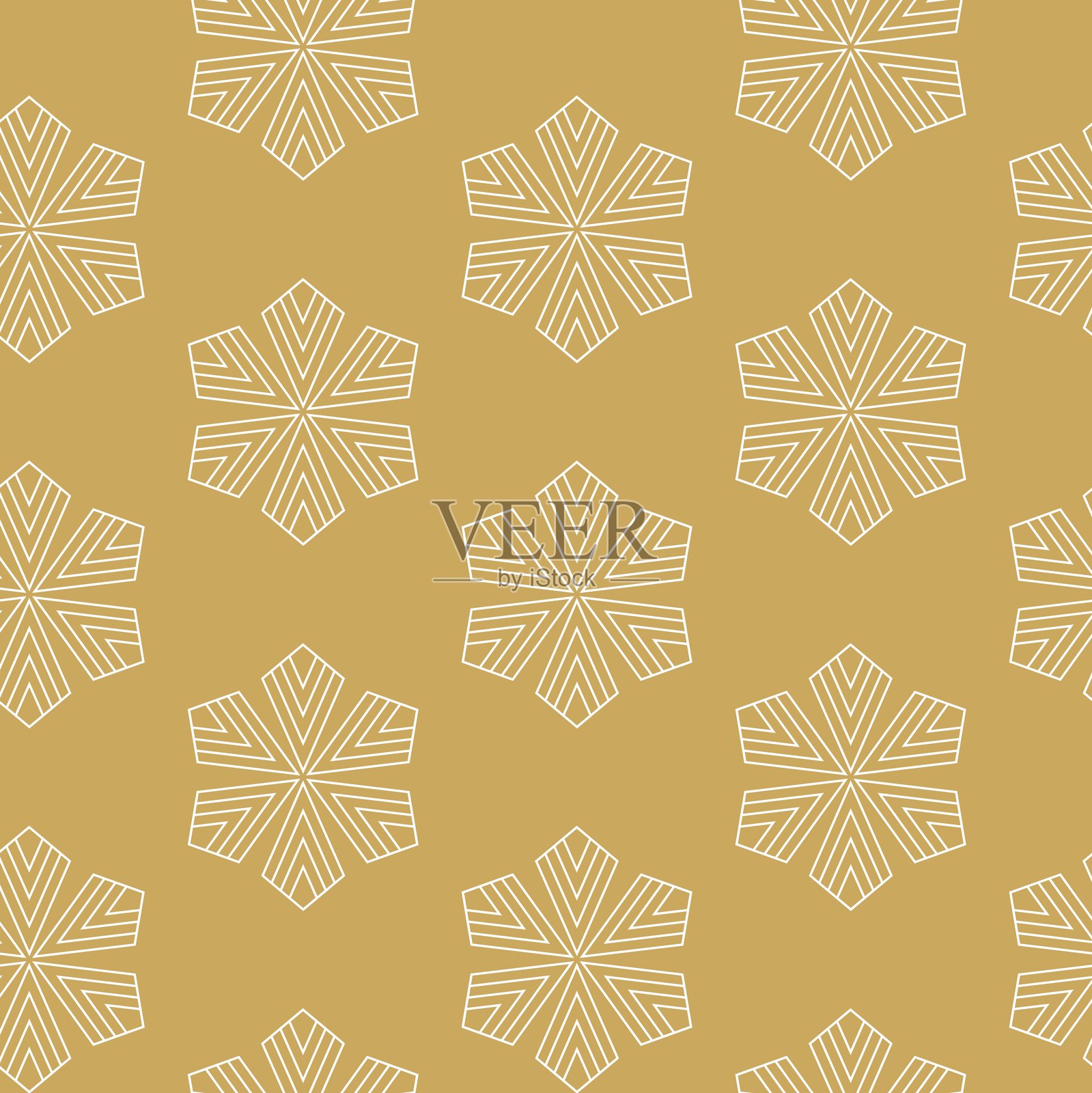 抽象几何图案，包含方块、十字、条纹和线条。无缝矢量背景。插画图片素材