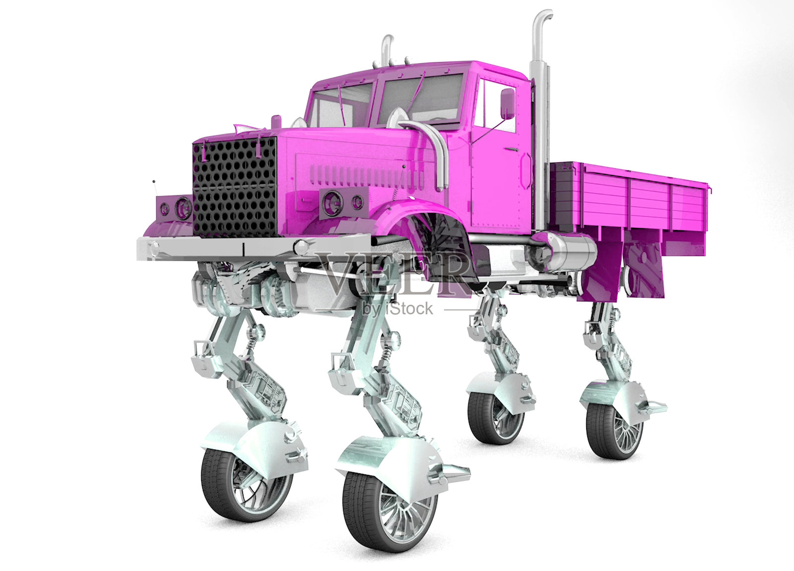 搞笑的滑板机器人卡车照片摄影图片