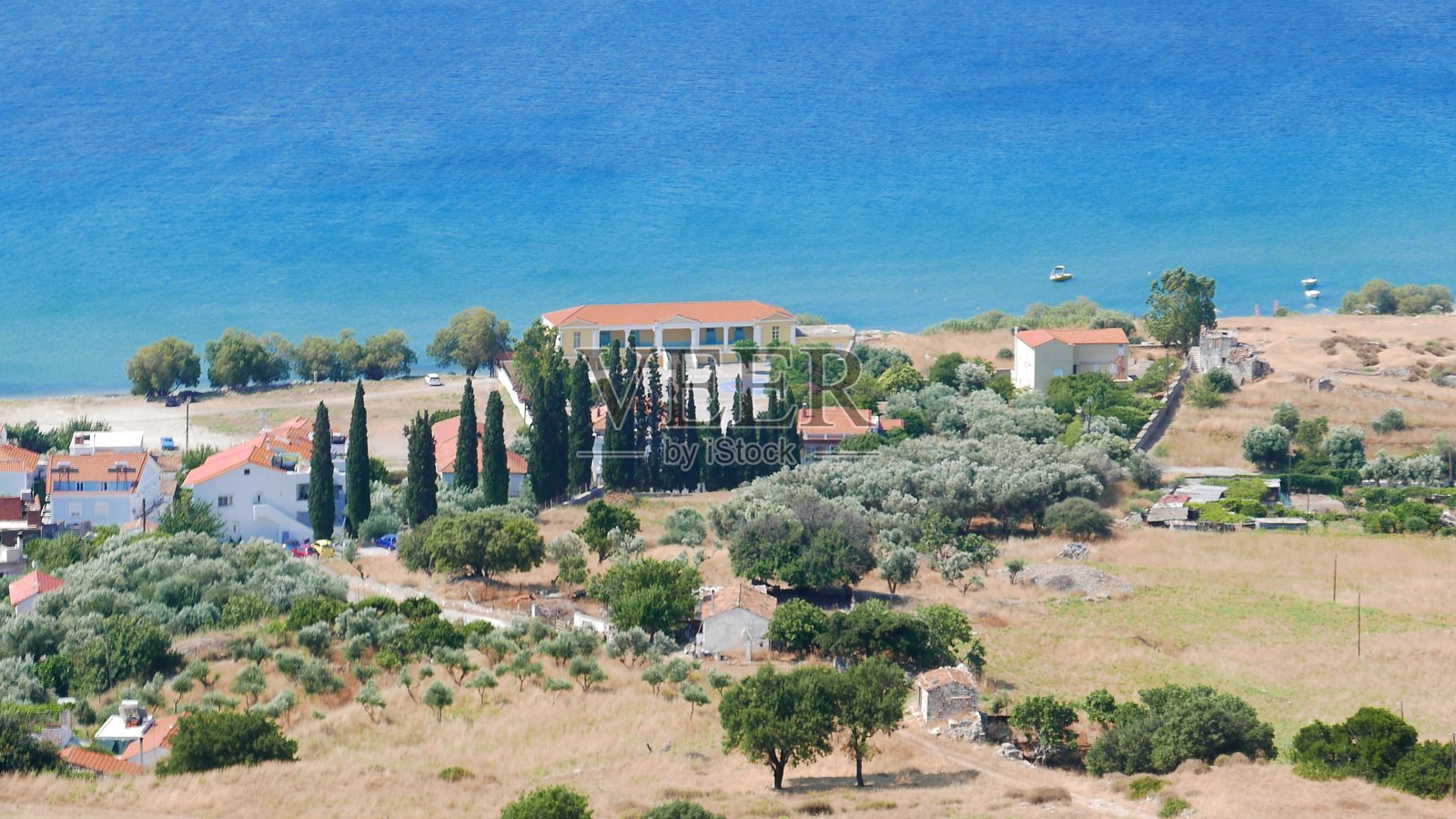 希腊的萨摩斯岛照片摄影图片