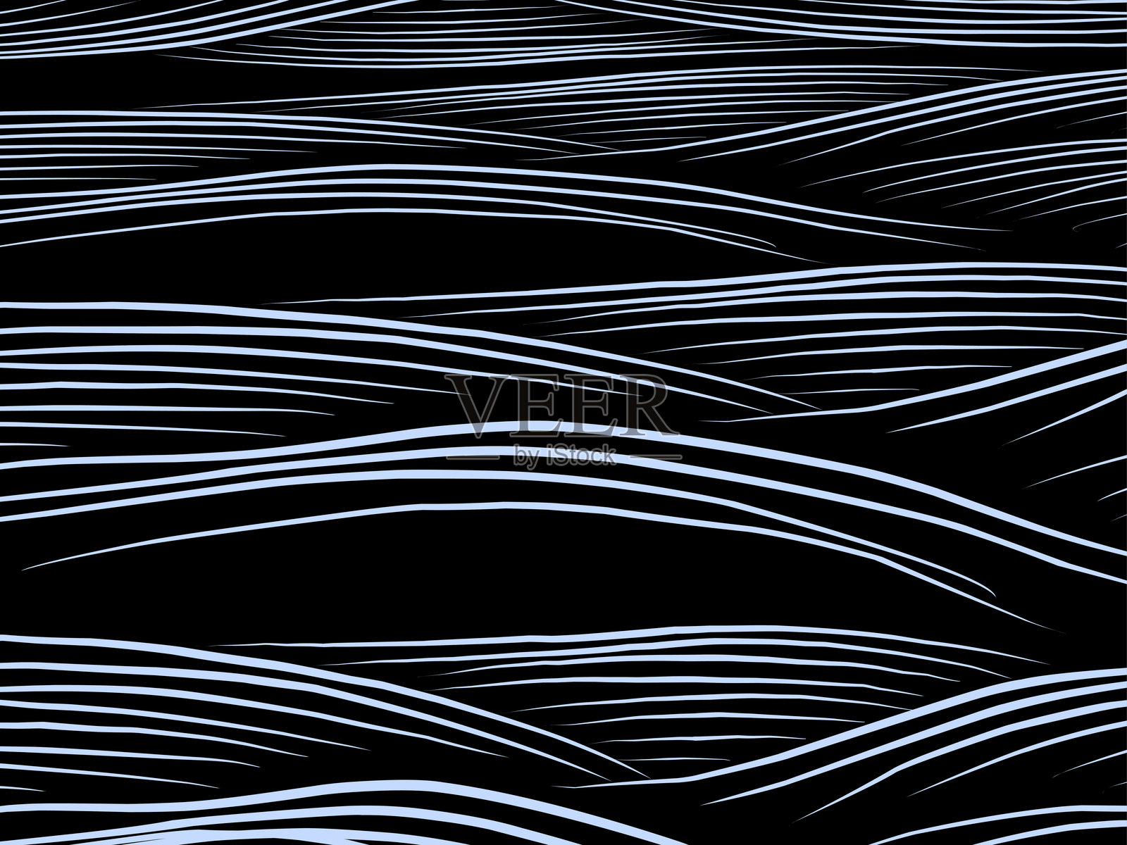 抽象波浪线3D绳索效果框架背景，带有空白区域插画图片素材