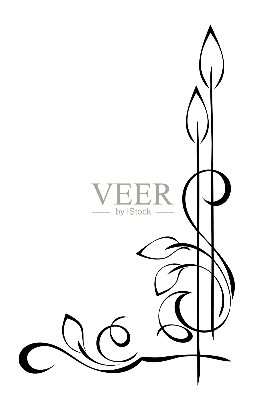 角落装饰 76插画图片素材