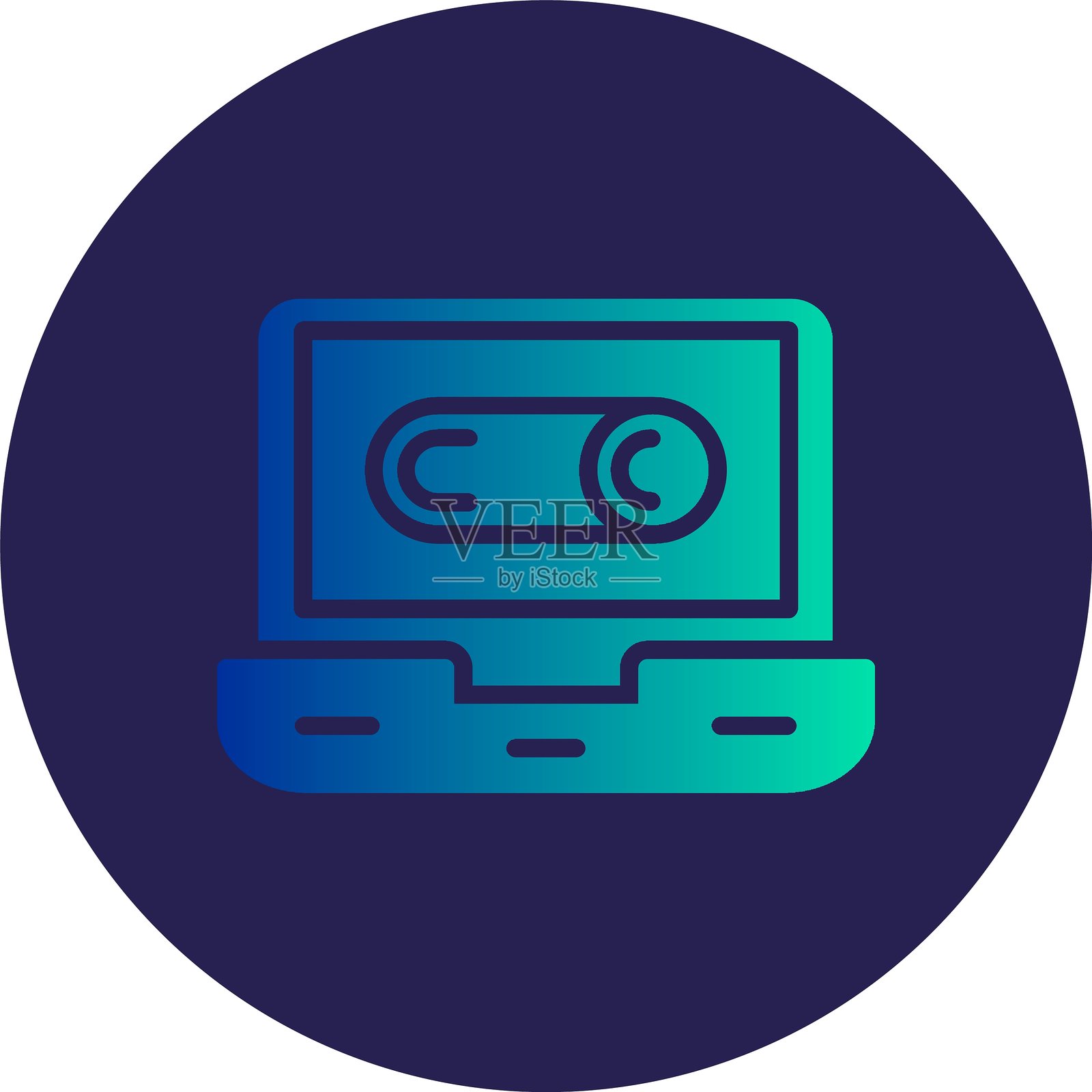 切换图形圆形渐变插画图片素材