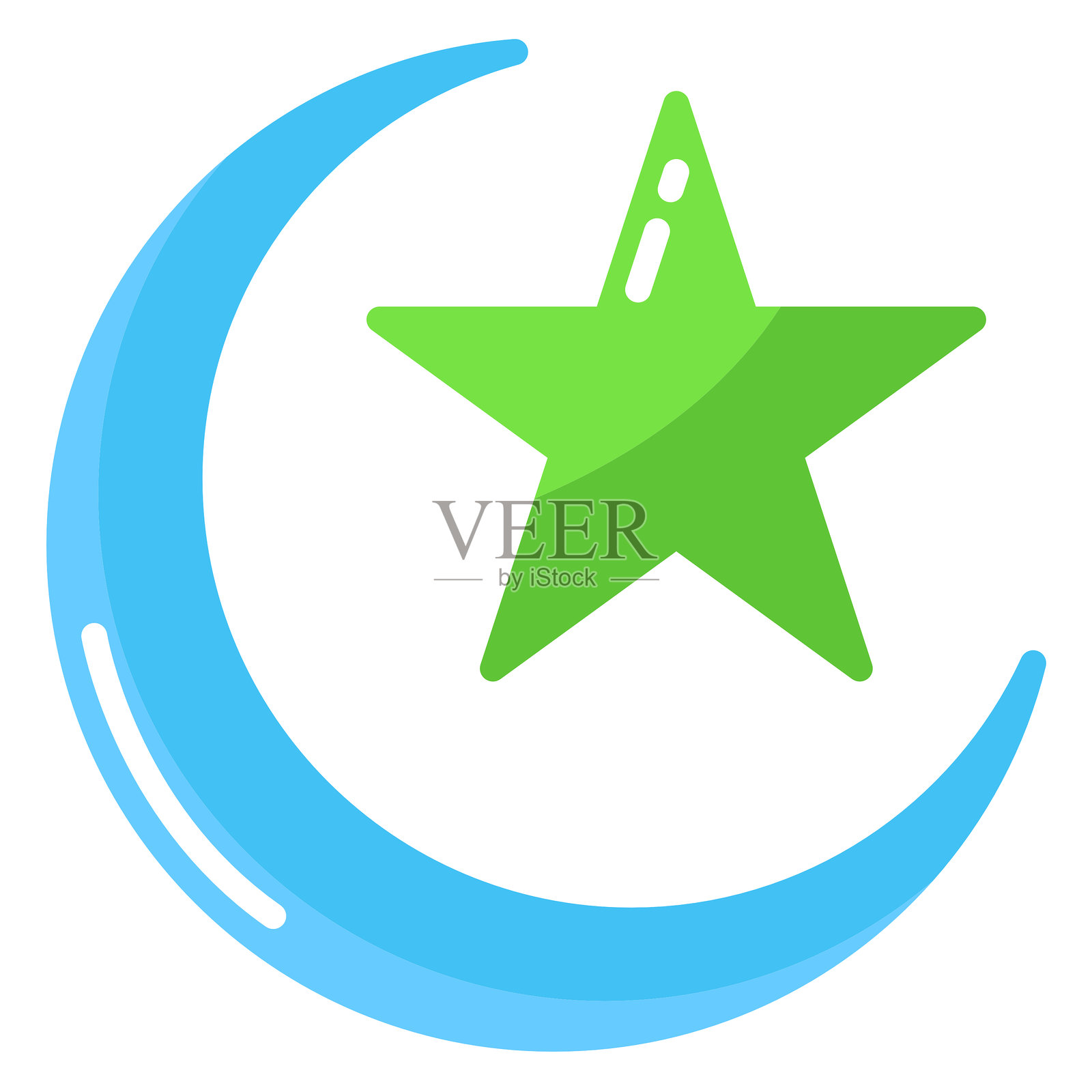 月亮 星星插画图片素材