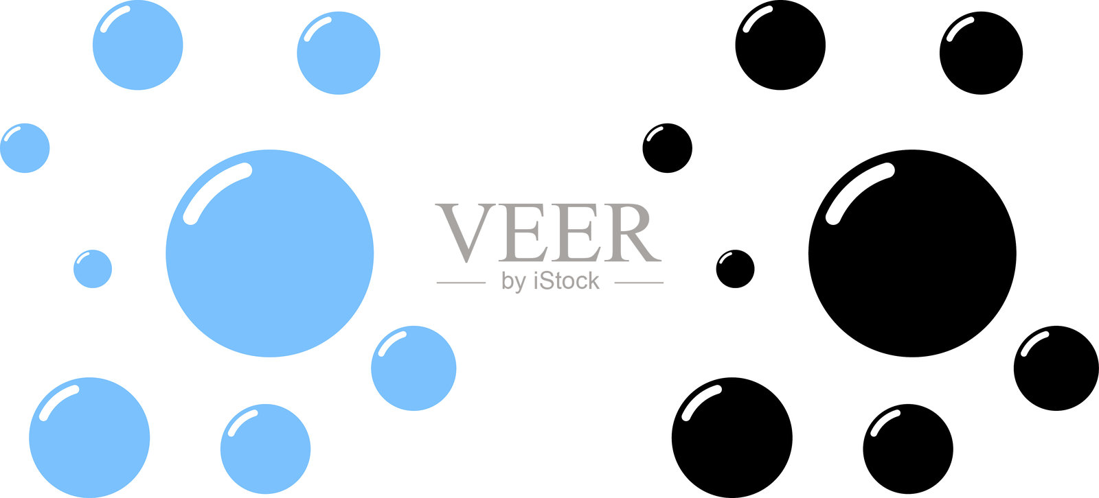 卡通肥皂泡沫气泡框架，沐浴露、洗发水、剃须膏、发 mousse。矢量插图插画图片素材