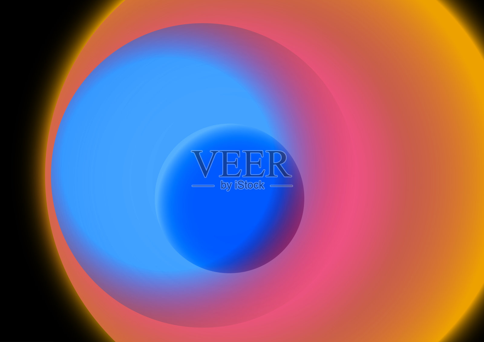 抽象现代渐变模糊设计元素背景。插画图片素材