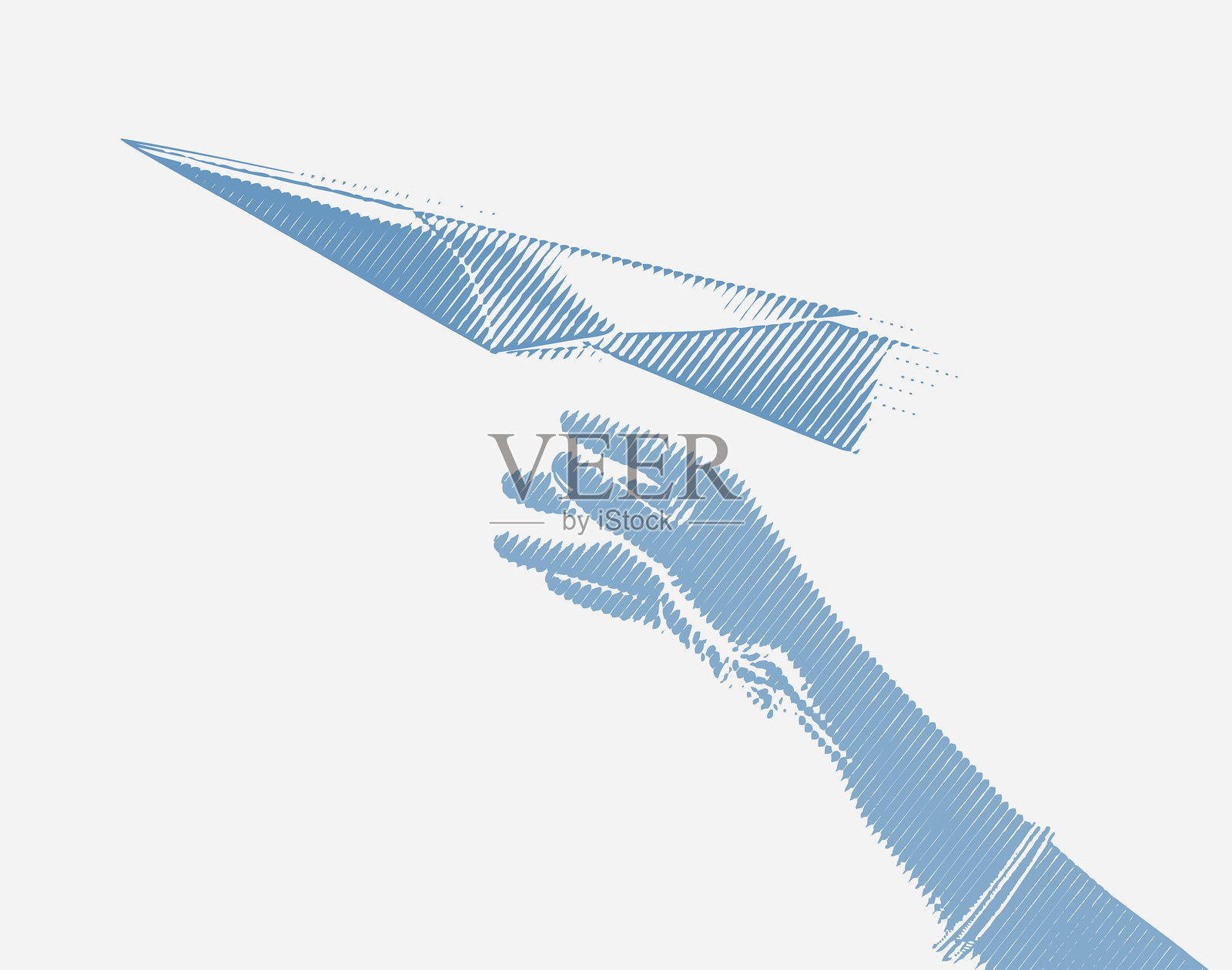 手扔纸飞机的剪影插画图片素材