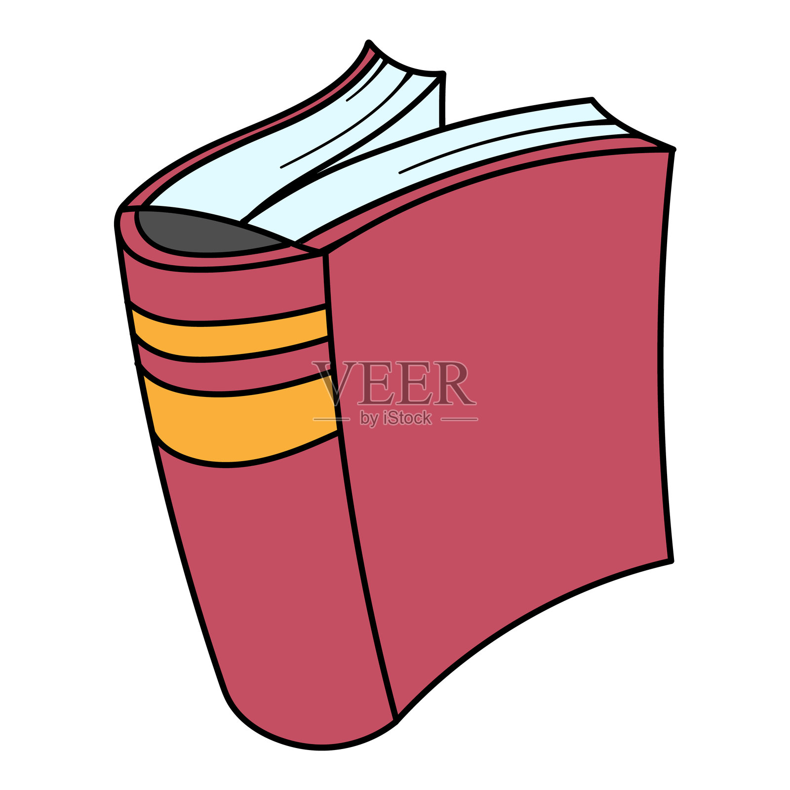 手绘书籍插画图片素材