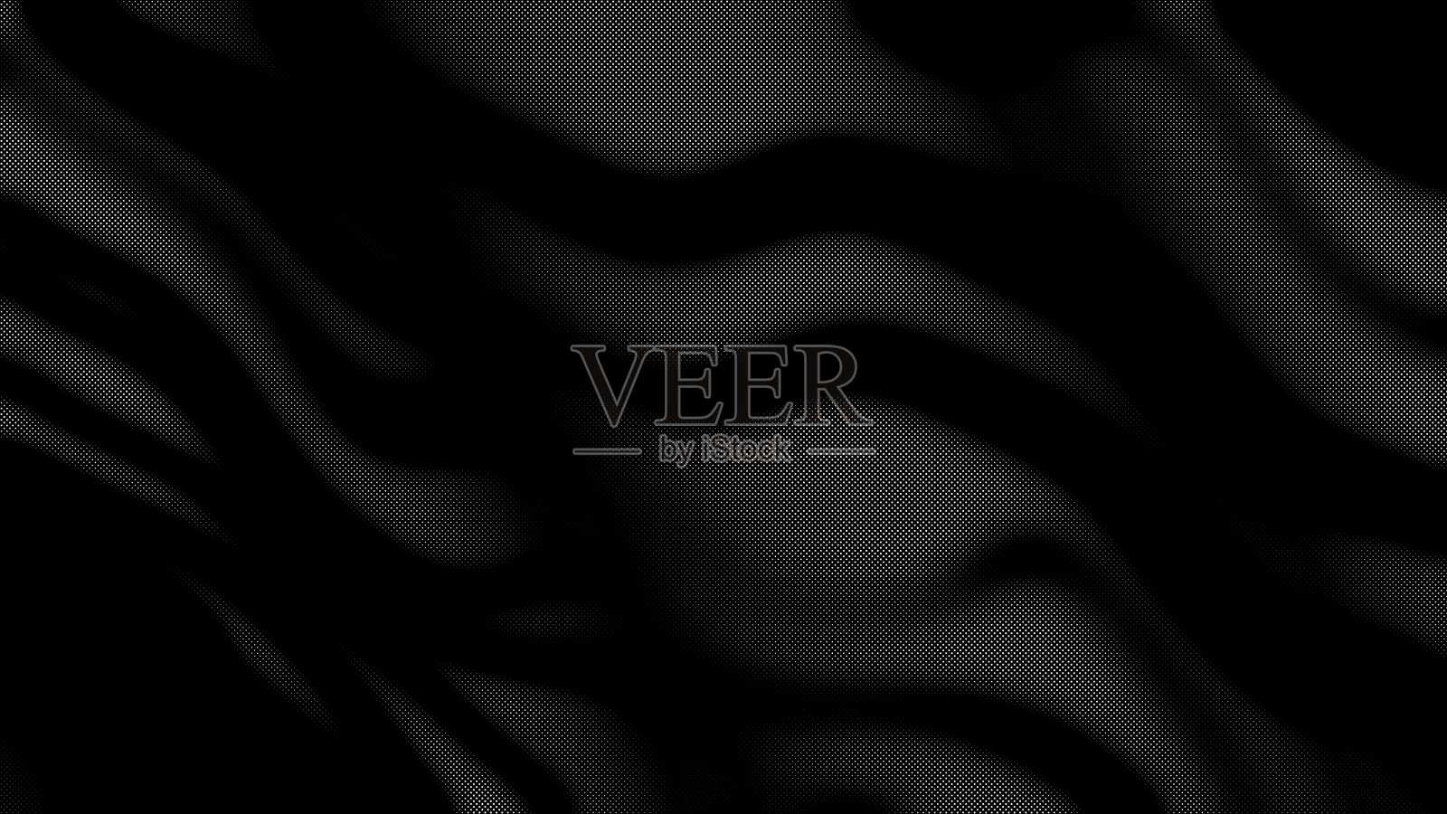 黑灰色波浪抽象斑马图案，带有未来感的2000年代风格插画图片素材