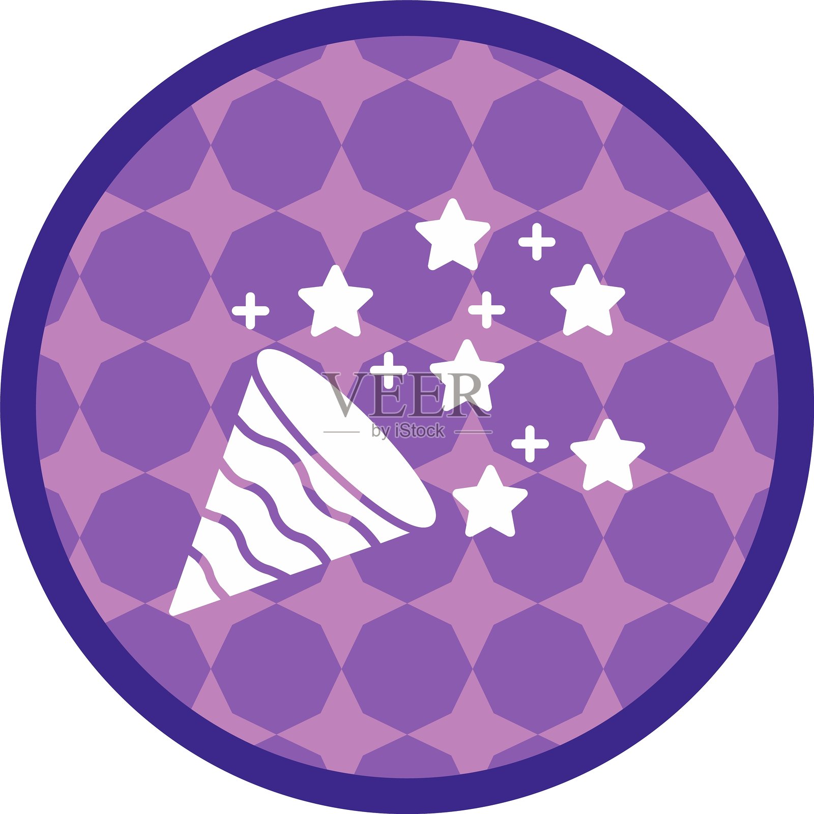 五彩纸屑图标插画图片素材